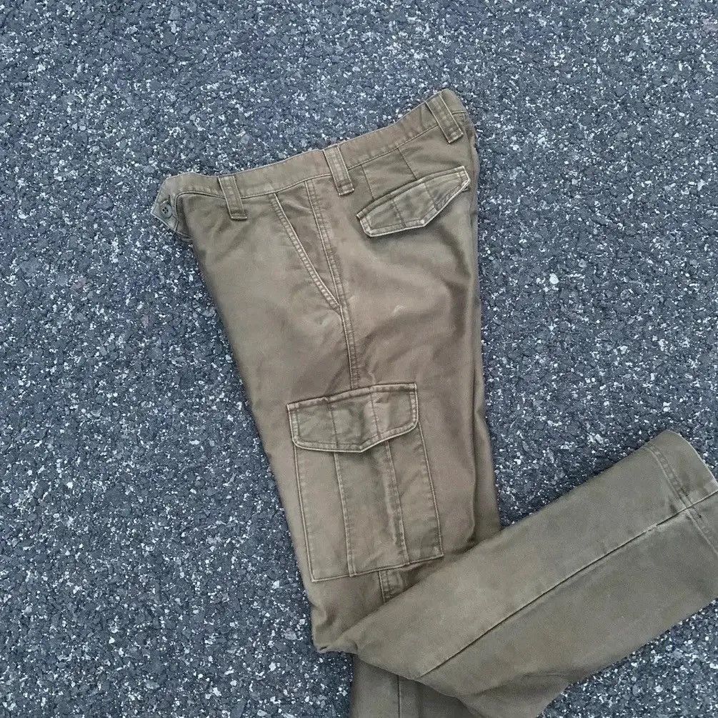 Japanese Brand 💥 Heavy Duty Global Work 31x31 Trousers Rugged Faded Cargo Size US 31 - 4 Thumbnail