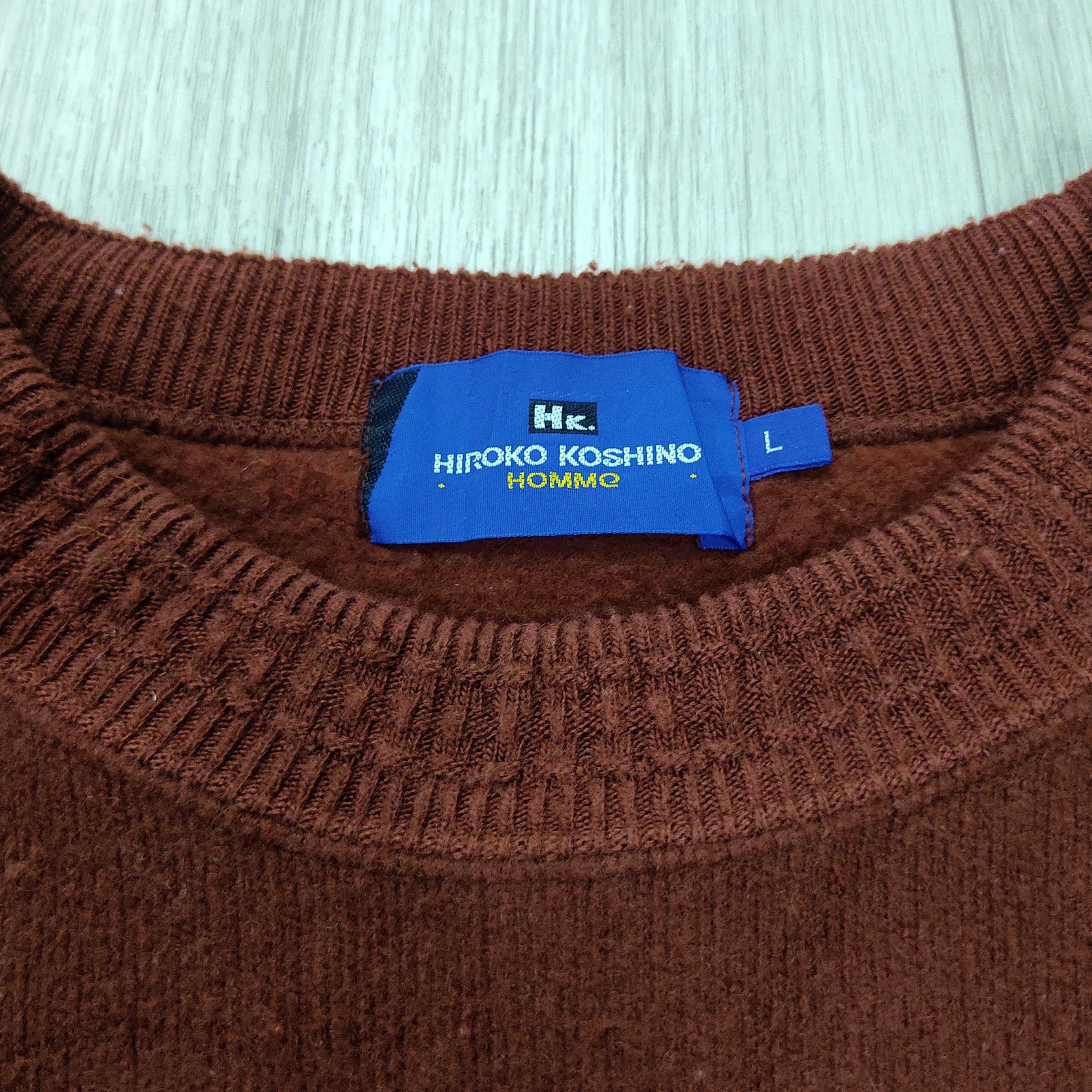 Hiroko Koshino Homme × Japanese Brand Hiroko Koshino Homme Crewneck Wool Sweatshirt Size US L / EU 52-54 / 3 - 8 Thumbnail