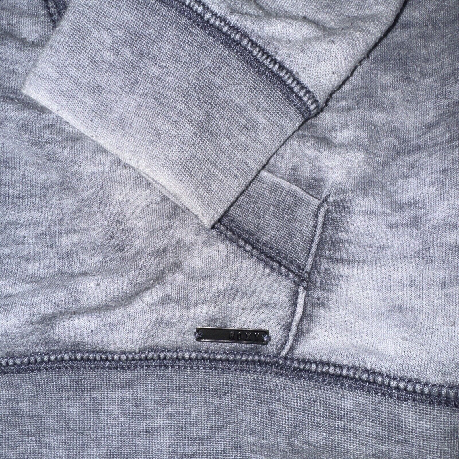 Japanese Brand × Vintage Roxy Full Zip Hoodie Large 19x26 Gray Lightweight Y2K Size L / US 10 / IT 46 - 3 Thumbnail