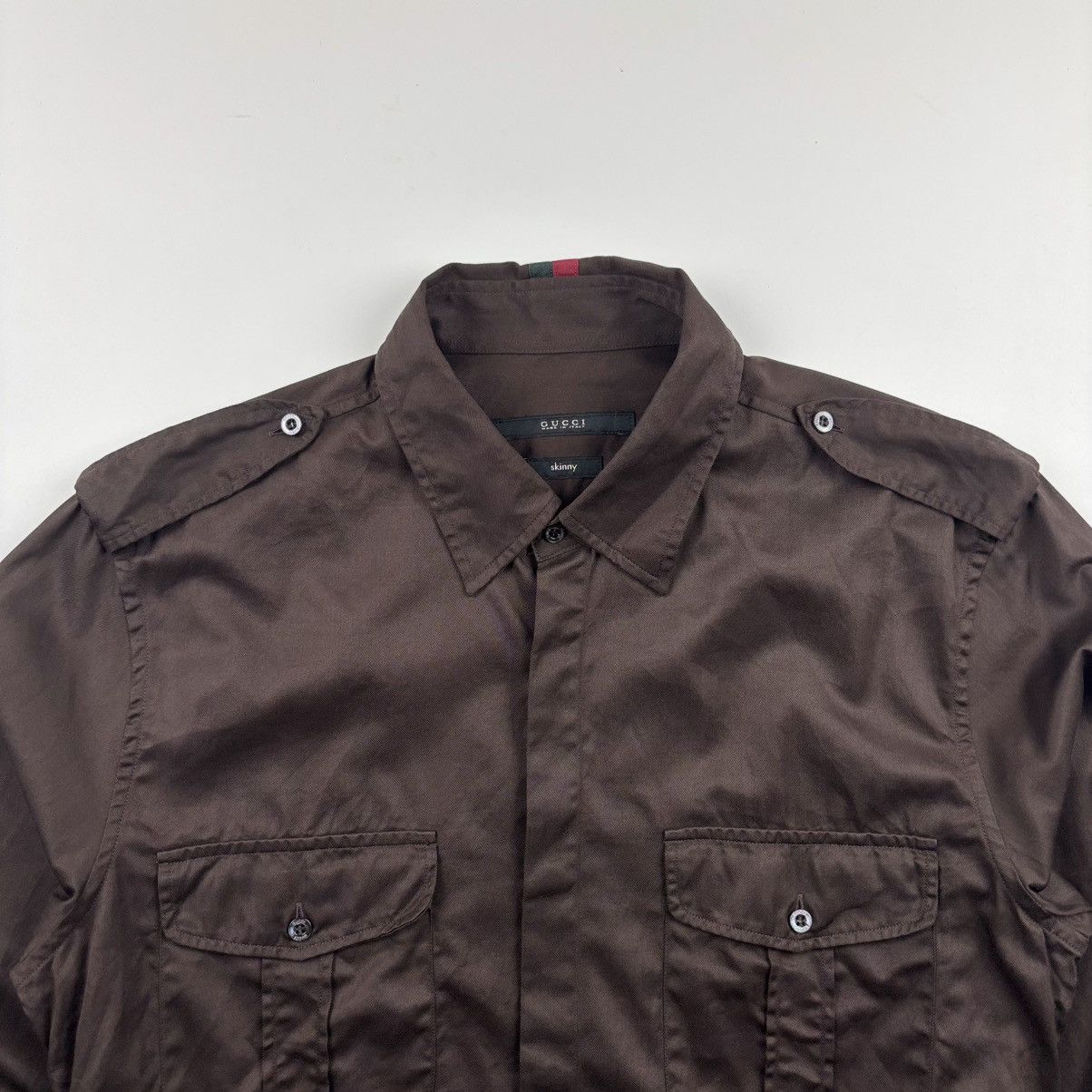 Gucci Gucci Officer Shirt Size US XS / EU 42 / 0 - 2 Thumbnail