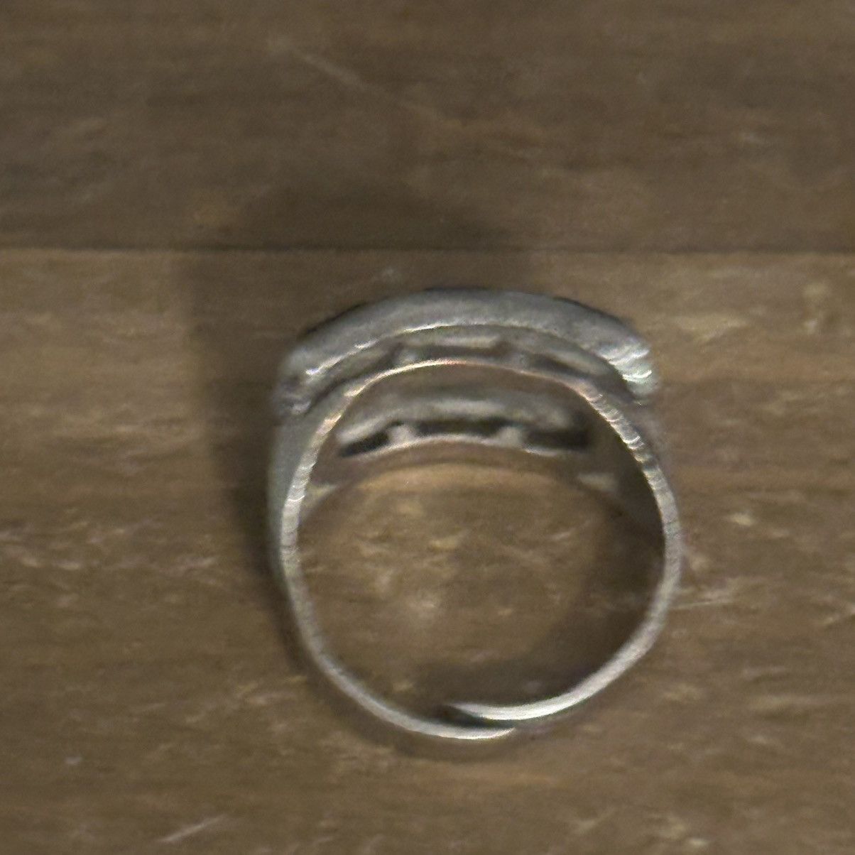 Vintage Vintage aqua baguette stones ring Size ONE SIZE - 5 Thumbnail