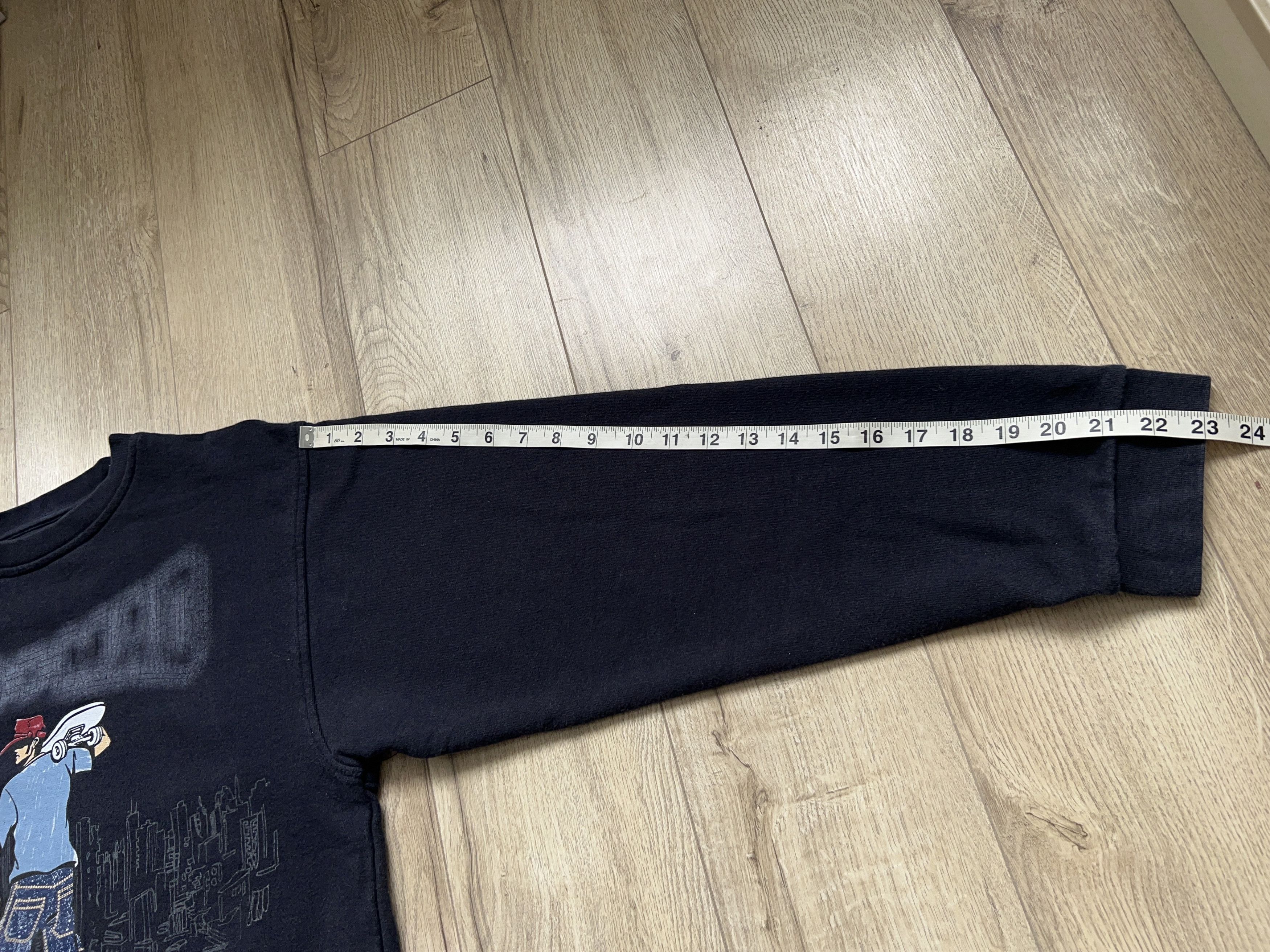 Vintage Mens BAD+MAD Hardwear Skate Y2K Sweatshirt Pullover Size M Size US M / EU 48-50 / 2 - 9 Thumbnail