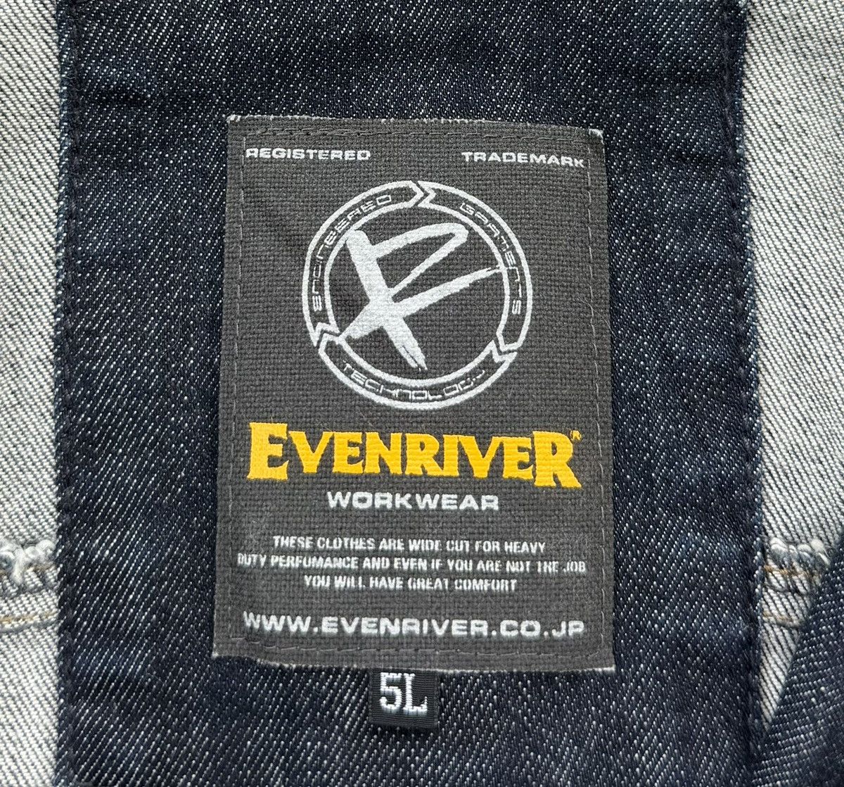 Japanese Brand Evenriver Workwear Denim Jacket Utility Mechanic Biker Size US XL / EU 56 / 4 - 20 Thumbnail