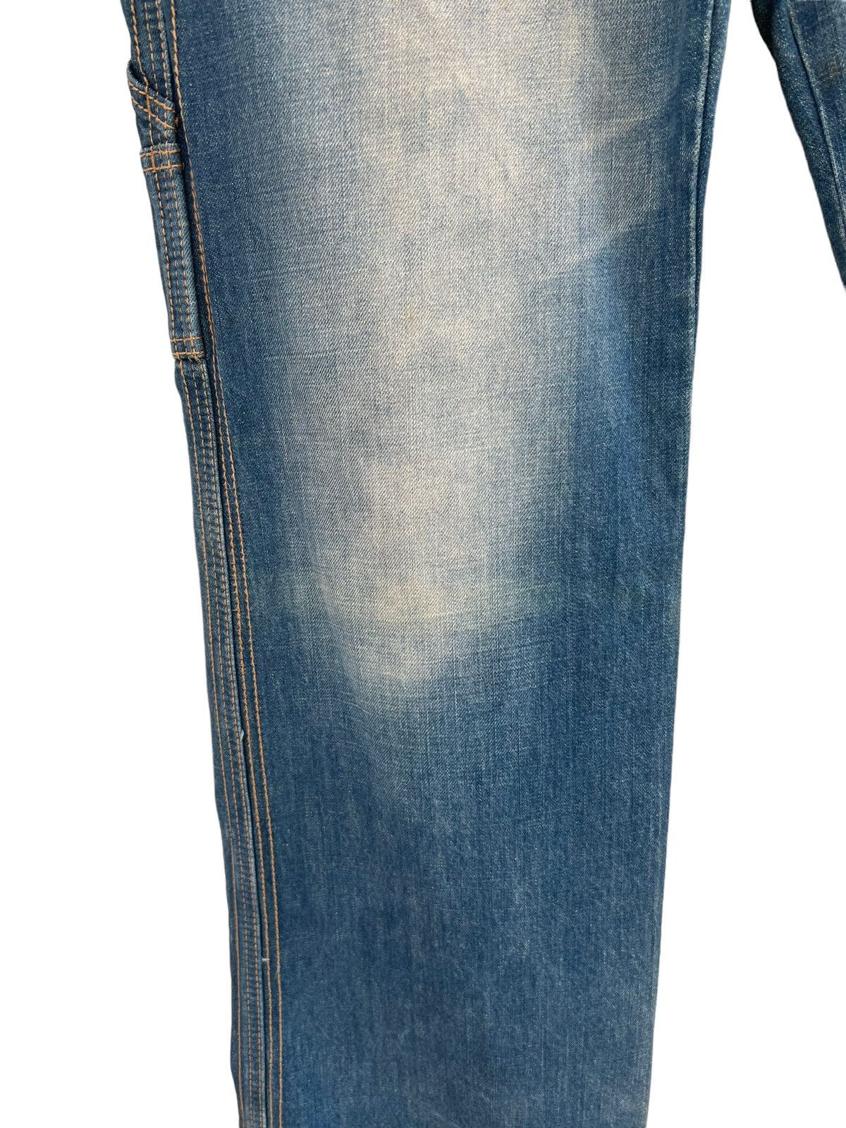 Vintage Vintage LB-03 Japan Dirty Muddy Denim Wide Leg Jeans Size US 30 / EU 46 - 9 Thumbnail
