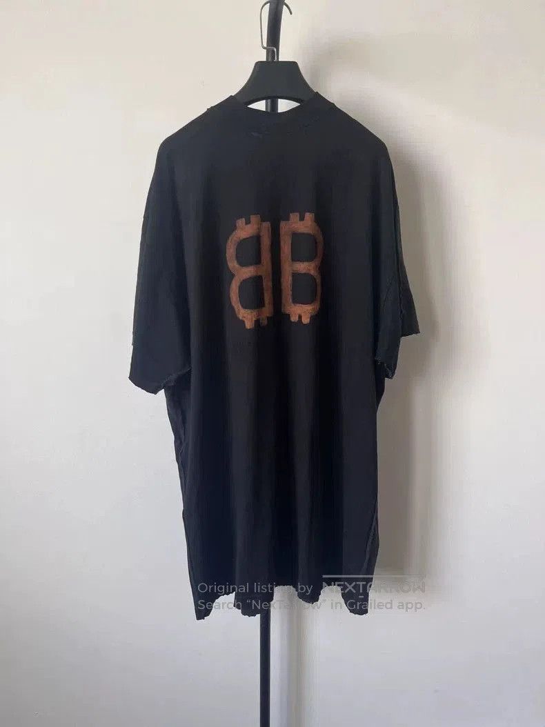Balenciaga Balenciaga Letter Print Short Sleeve T. Size US M / EU 48-50 / 2 - 2 Thumbnail