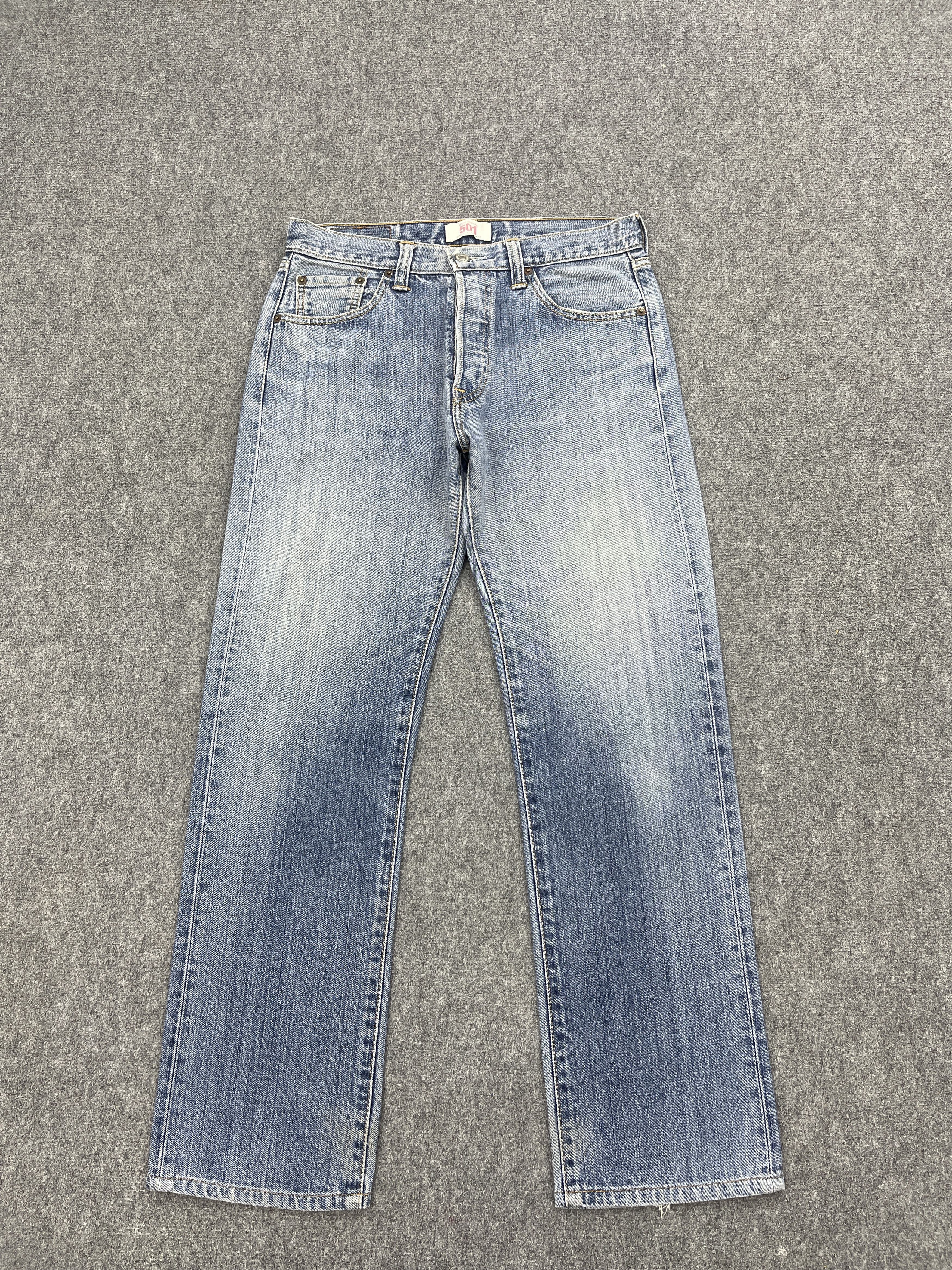 Levi's × Vintage Vintage Levis 501 Light Blue Washed Jeans Size US 30 / EU 46 - 1 Thumbnail