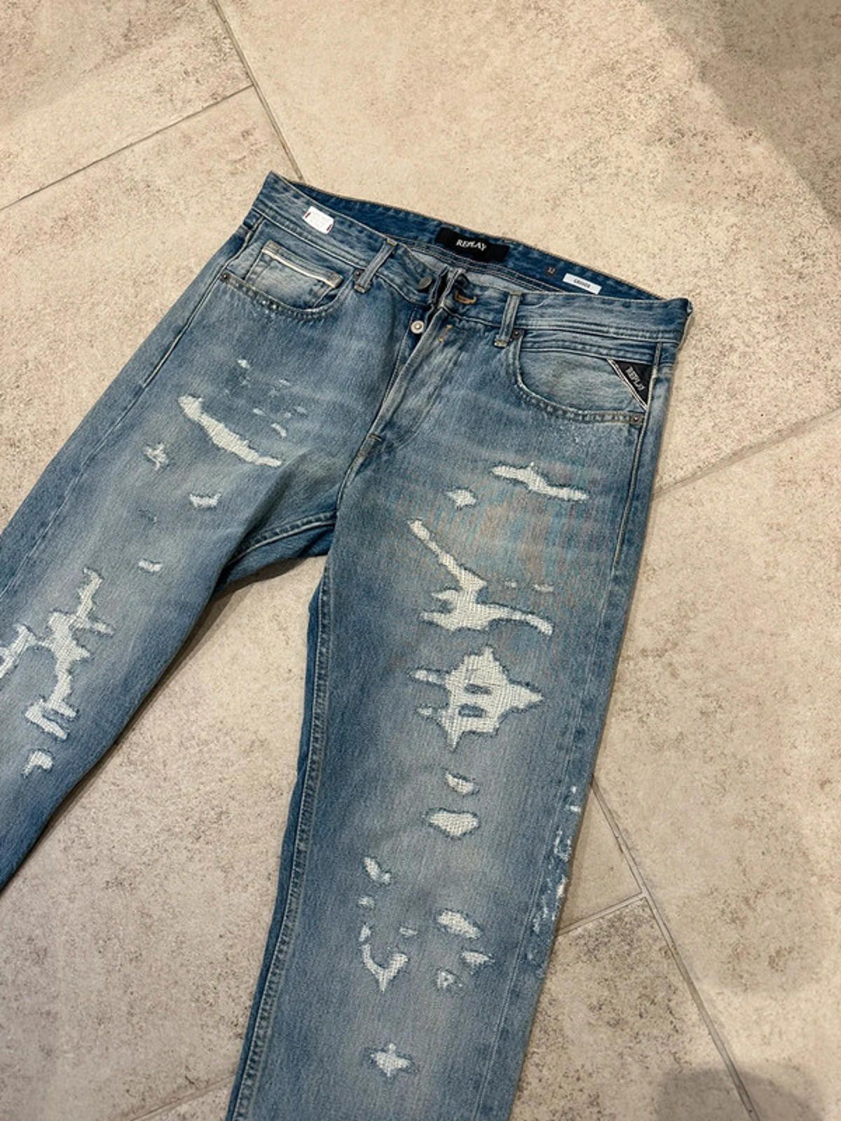 Replay Replay Distressed Grover Denim Size US 32 / EU 48 - 1 Thumbnail