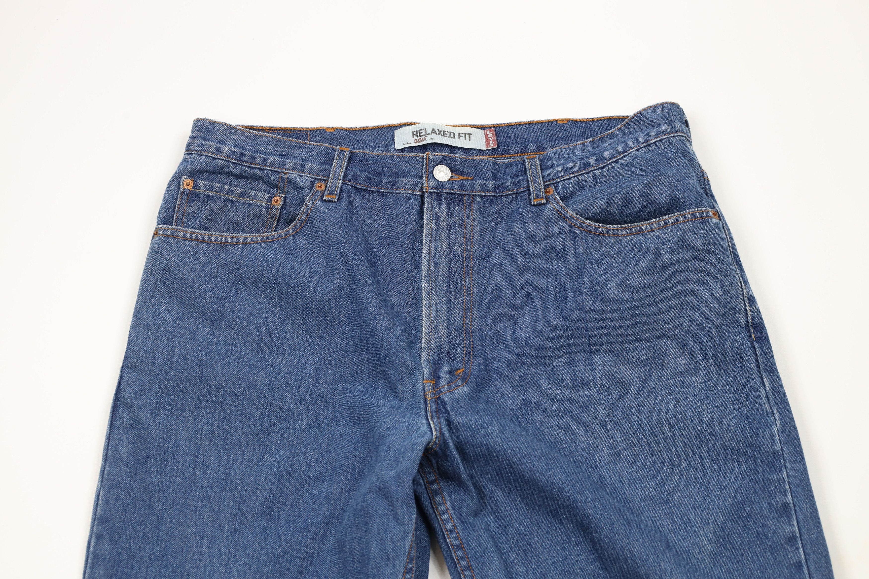 Levi's × Vintage Vintage Y2K 2005 Levis 550 Fit Denim Jeans Blue Cotton Size US 38 / EU 54 - 2 Thumbnail