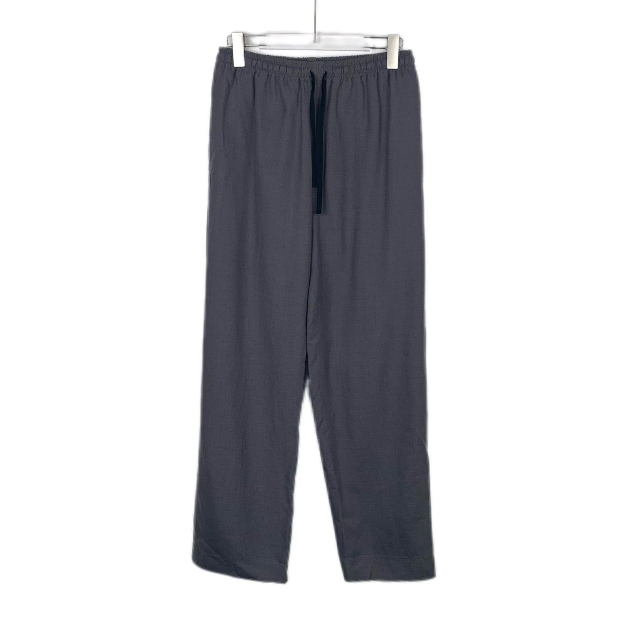 Gucci Gucci Mens Gray Linen Pants With Elastic Waistband & Drawstr Size US 32 / EU 48 - 1 Thumbnail