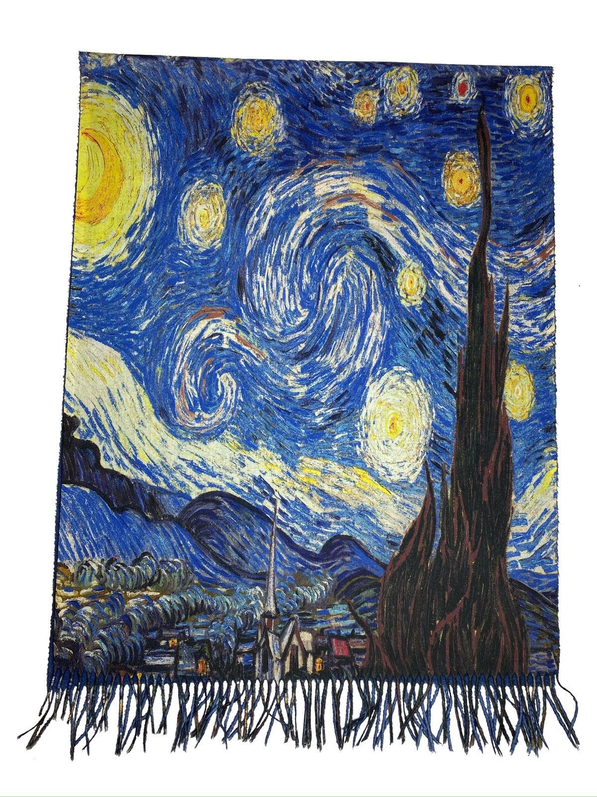 Other VAN GOGH STARTY NIGHT KNIT PRINTED SCARF BLUE SOFT 70 * 180 Size ONE SIZE - 1 Thumbnail