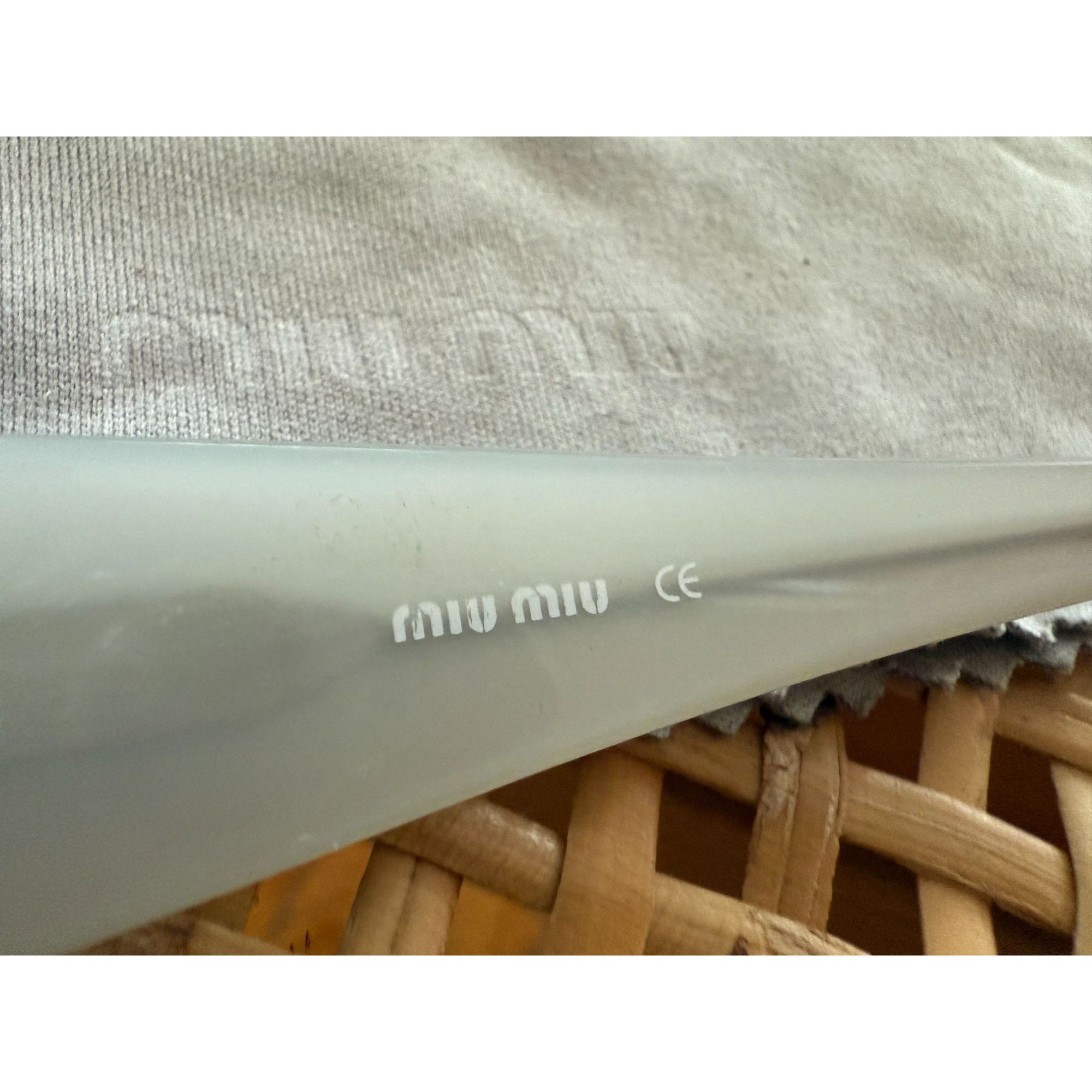 Miu Miu Vintage Miu Miu Oversized Rectangle Acetate Sunglasses Size ONE SIZE - 6 Thumbnail