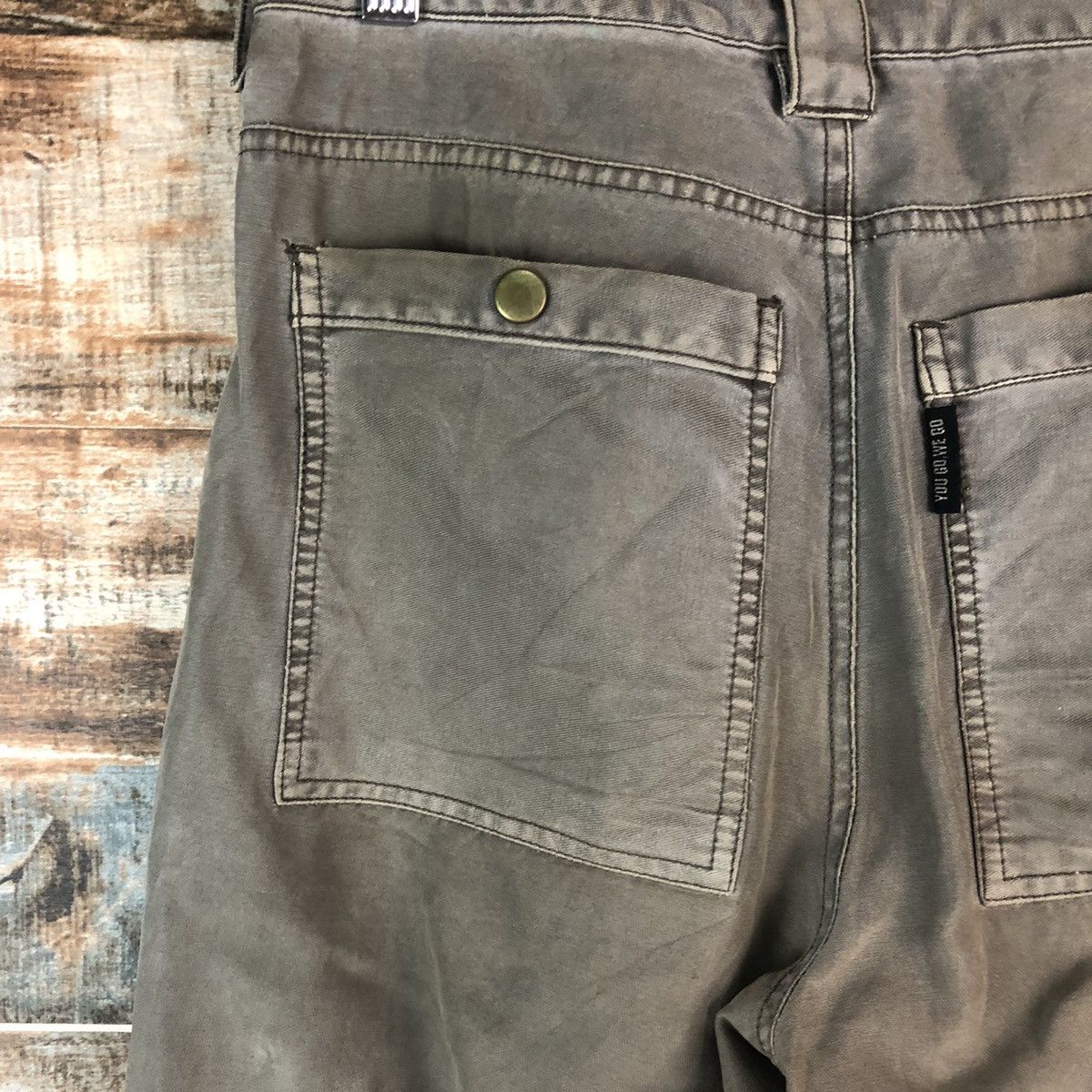 Japanese Brand DL Rescue World Gray Cargo Multipocket Pants #C666 Size US 27 - 18 Thumbnail
