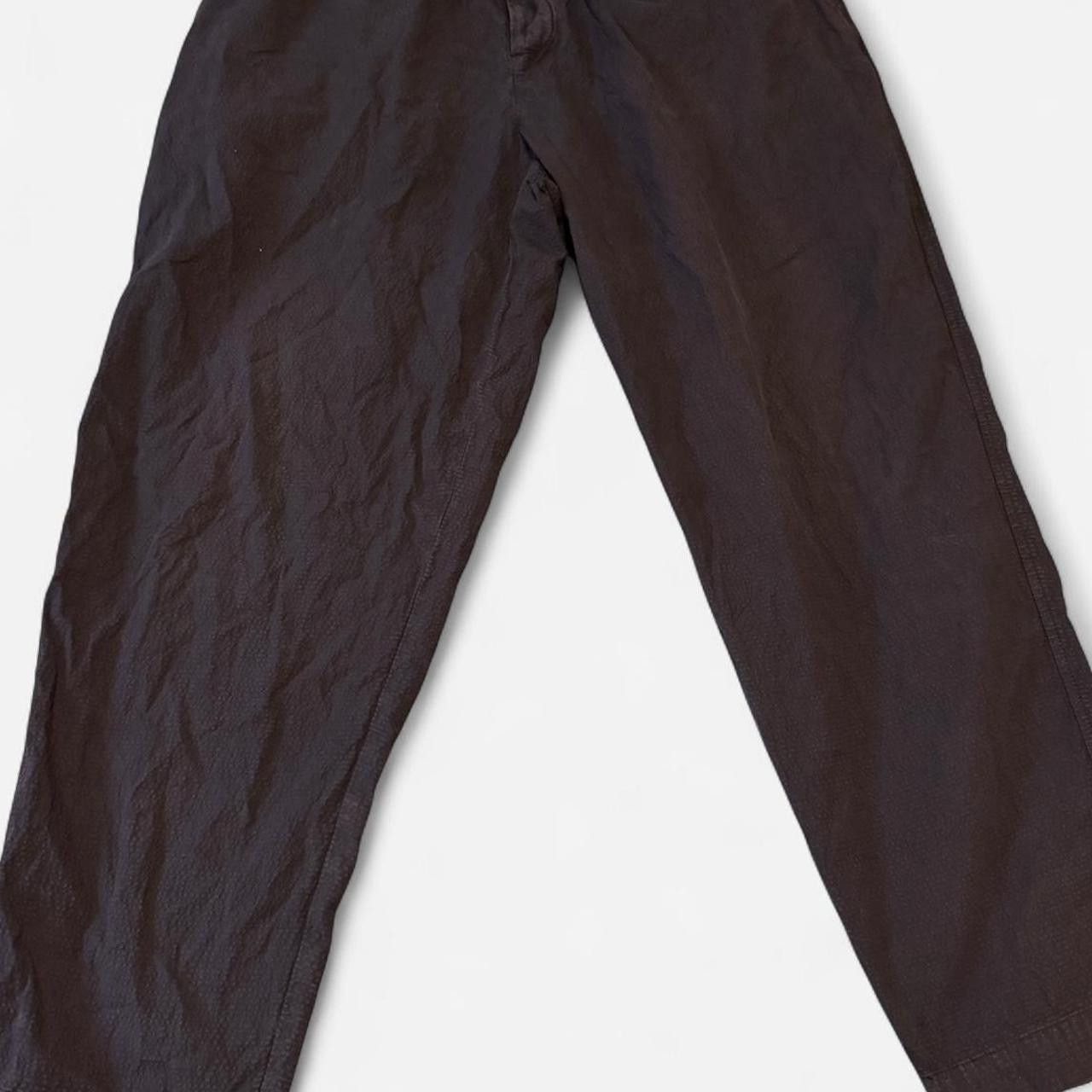 Universal Works Pleated Trackpant - Navy Seersucker Size US 34 / EU 50 - 2 Thumbnail