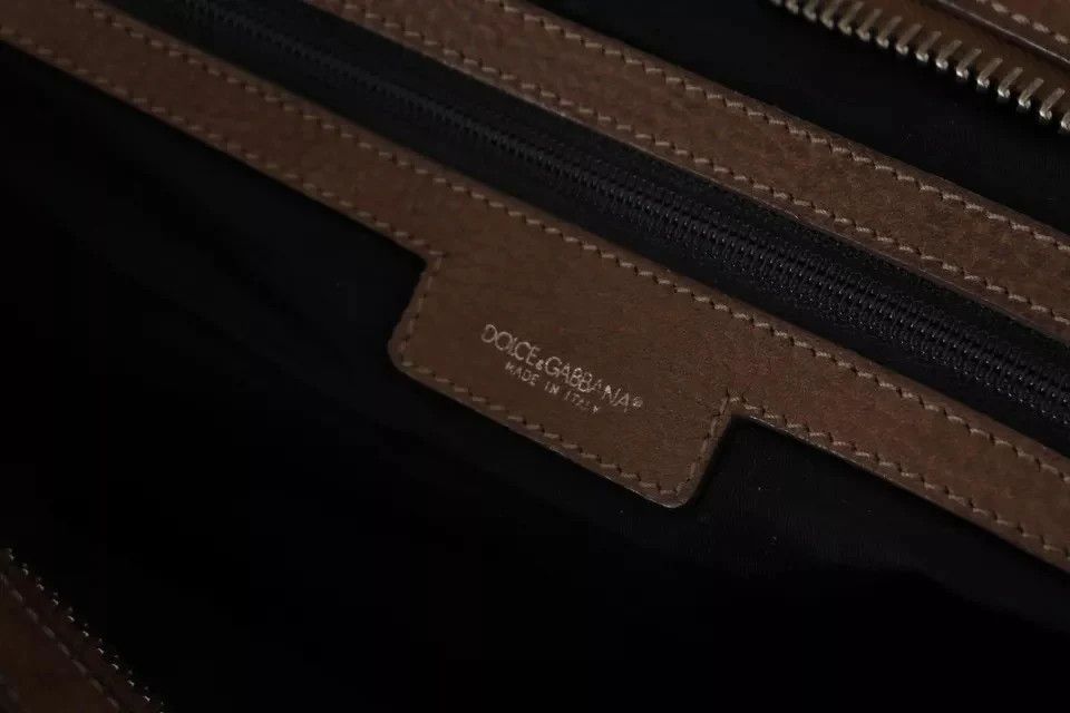 Dolce & Gabbana Dolce & Gabbana Cognac Leather Crossbody for Travel & Gym Size ONE SIZE - 6 Thumbnail