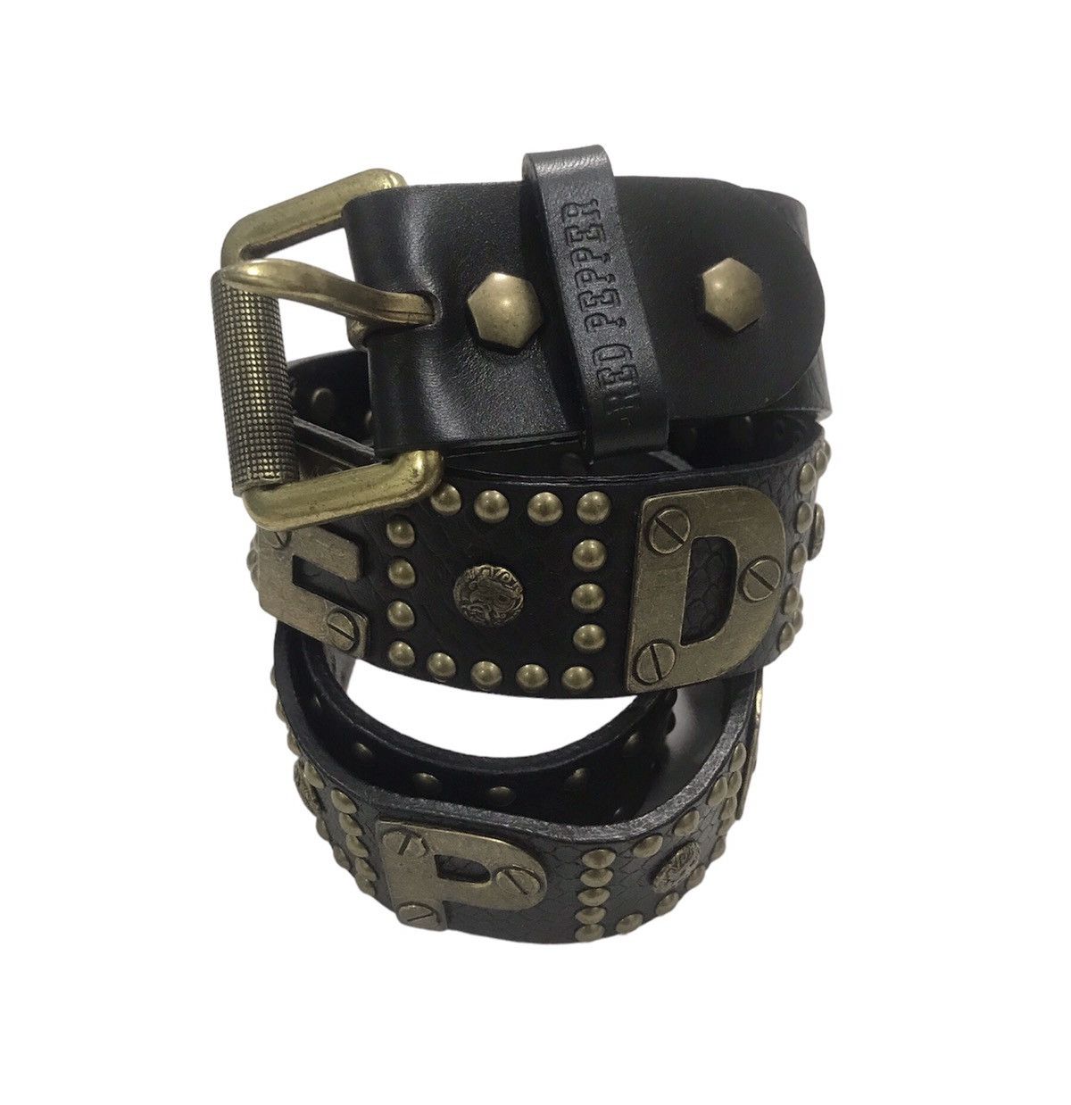 Other ❌Last Drop❌Red Pepper Belt leather stud punk Size 32 - 1 Thumbnail