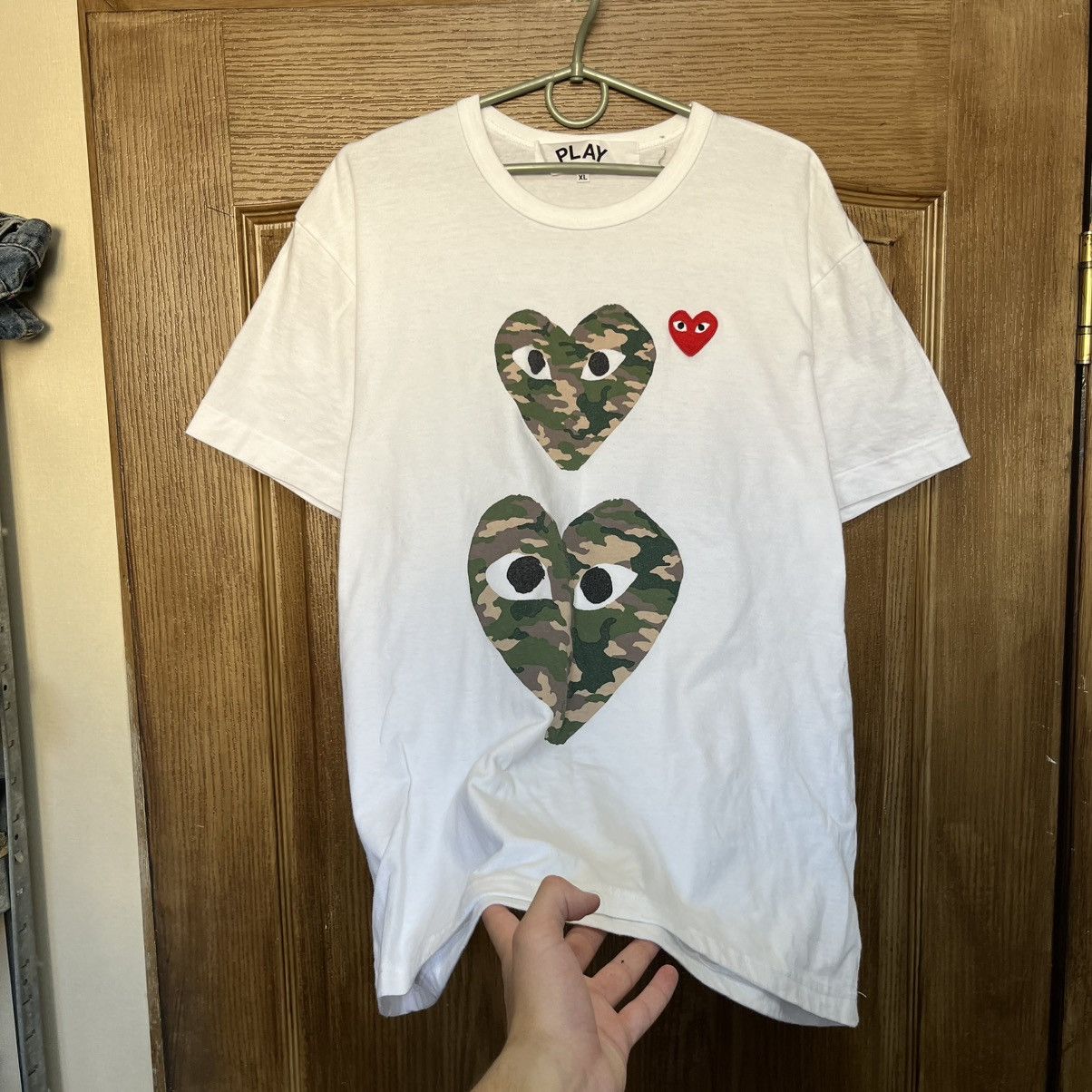 Comme des Garcons Comme des Garcons CDG Play Big Logo Heart T-Shirt Tee Size US XL / EU 56 / 4 - 2 Thumbnail