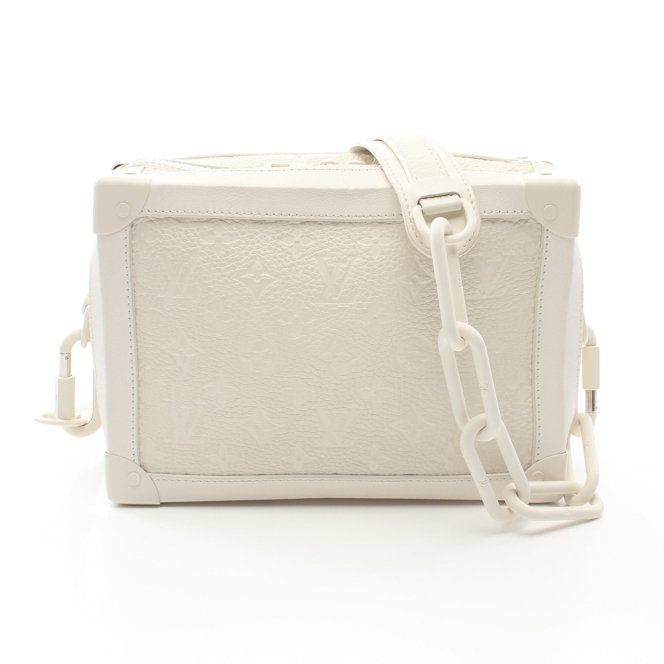 Louis Vuitton Louis Vuitton Soft Trunk Monogram Shoulder Bag Taurillon Leather Off White Size ONE SIZE - 1 Thumbnail