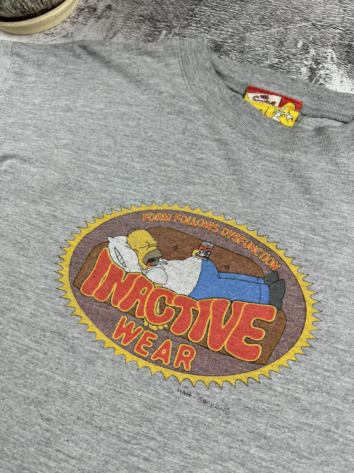 The Simpsons The Simpsons 1999 Matt Groening Homer Inactive Wear T Shirt Size US XL / EU 56 / 4 - 4 Thumbnail