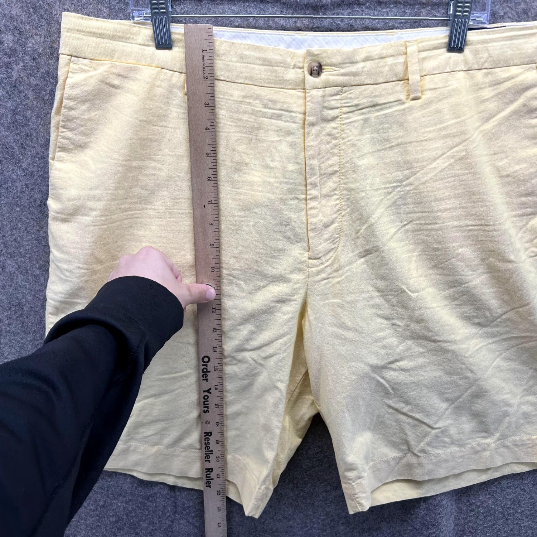 Polo Ralph Lauren Polo Ralph Lauren Shorts Men 38 Yellow Chino Flat Front Classic Fit Pony Vtg Size US M / EU 48-50 / 2 - 6 Thumbnail