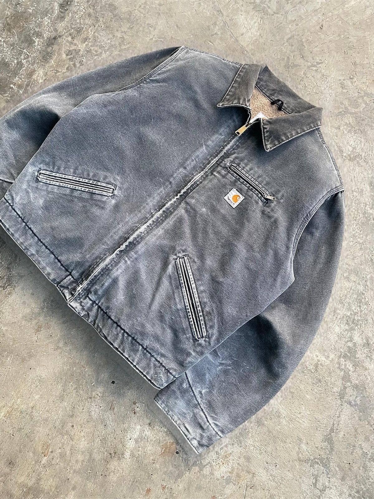 Carhartt VINTAGE FADED PETROL GREY CARHARTT DETROIT JACKET WJ097-PTL Size US XL / EU 56 / 4 - 2 Thumbnail