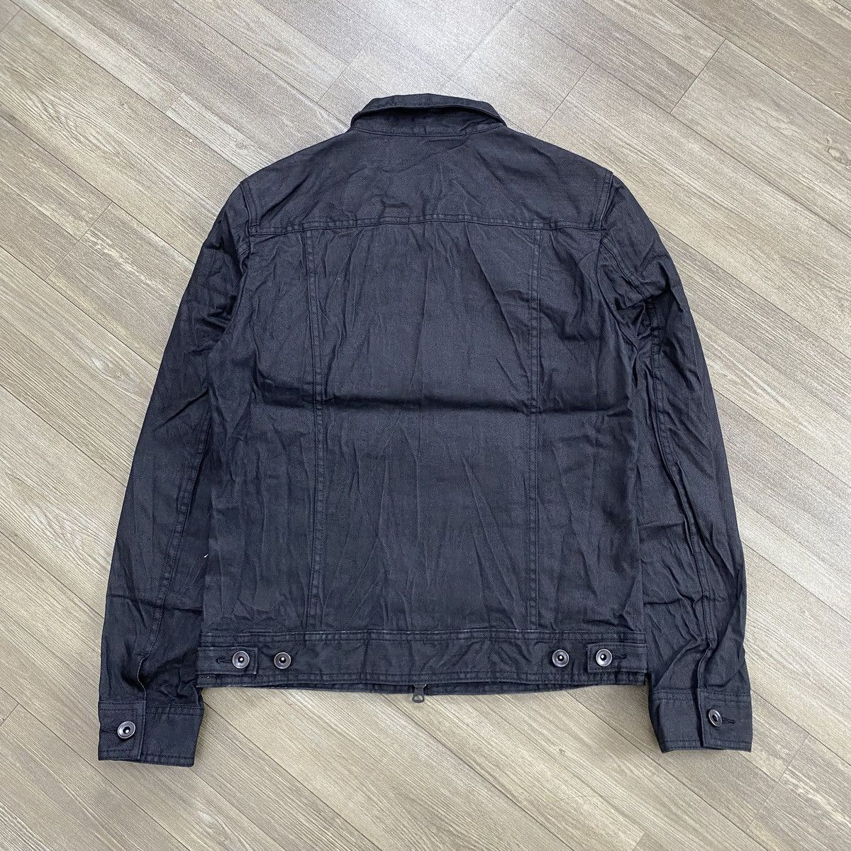 Issey Miyake Vintage Issey Miyake Tete Homme Black Denim Jacket Designer Size US M / EU 48-50 / 2 - 16 Thumbnail
