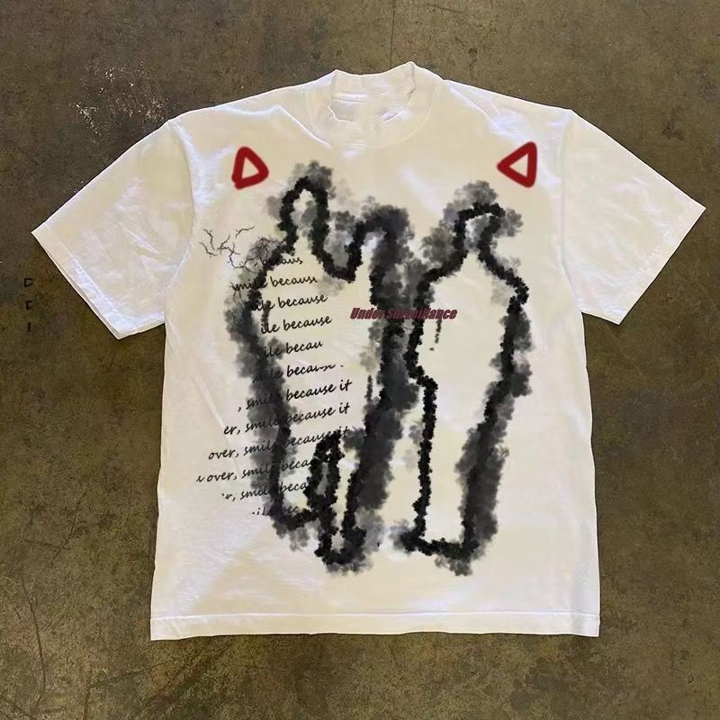 Japanese Brand White casual retro hip-hop boy print t-shirt Size US M / EU 48-50 / 2 - 1 Thumbnail