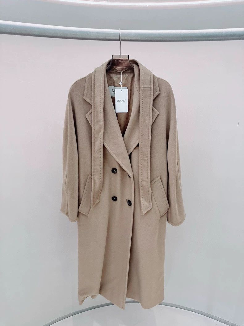 Max Mara Max Mara Khaki cashmere coat Size XS / US 0-2 / IT 36-38 - 1 Thumbnail