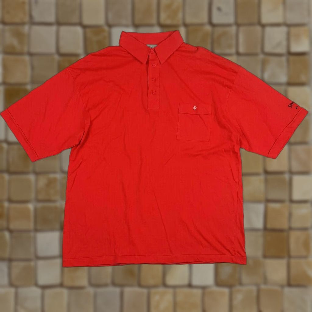 Spalding VINTAGE Spalding Golf Polo Shirt Mens XL Red Short Sleeve Casual Relaxed 90s Polo Shirt Size US XL / EU 56 / 4 - 1 Thumbnail