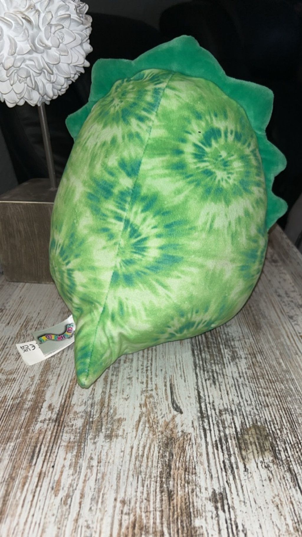 Other Girls Squishmallows Green Tie-Dye Dinosaur Stuffed Animal Size ONE SIZE - 3 Thumbnail