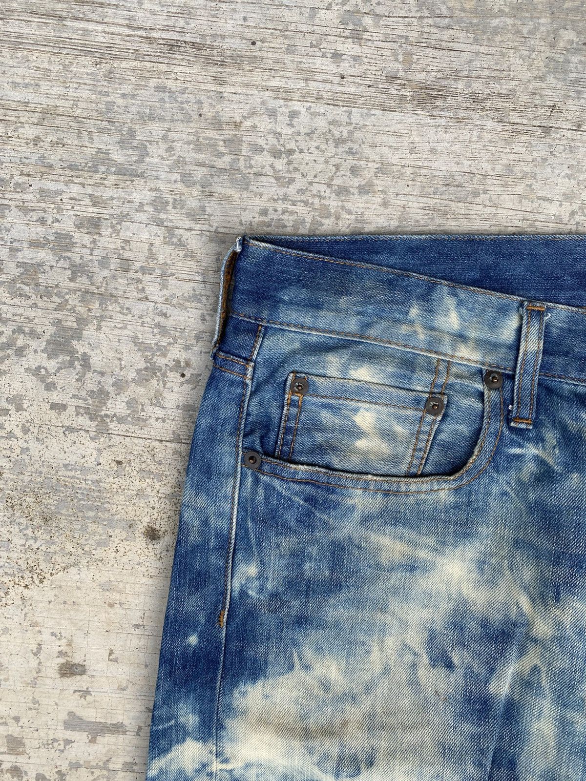 GU Japanese brand GU bleached baggy pants Size US 33 - 4 Thumbnail