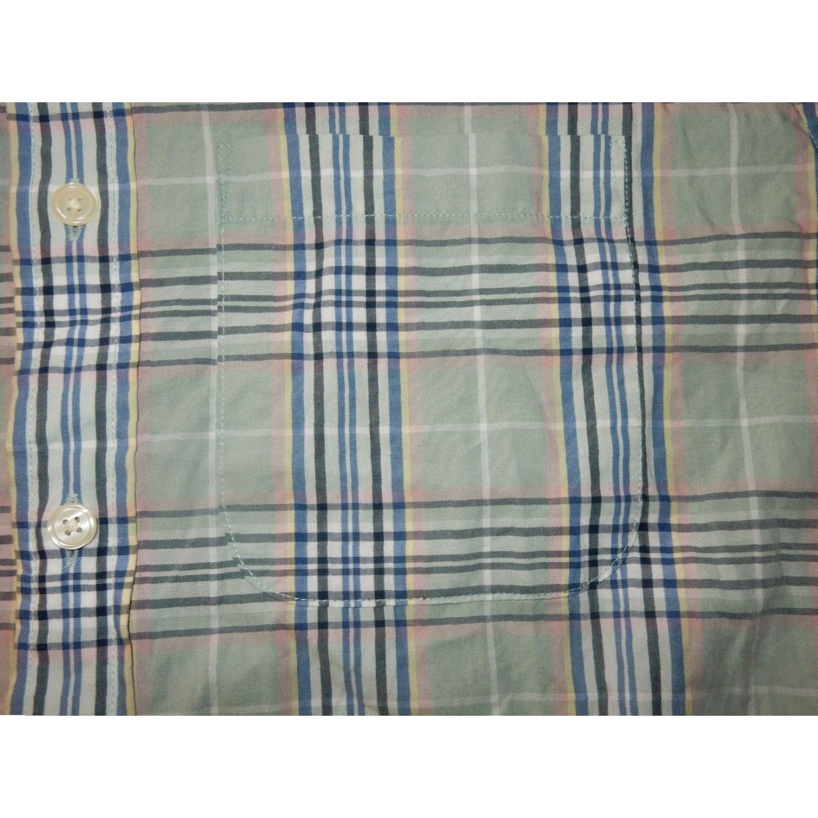 Abercrombie & Fitch VINTAGE Abercrombie & Fitch Men's Plaid Button-Up Shirt XL Long Sleeve Cotton Green 2000s Mens Size US XL / EU 56 / 4 - 3 Thumbnail