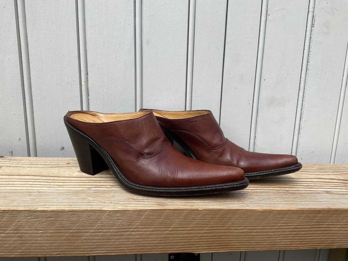 SARTORIO Sartore brown leather mule clogs Size US 6.5 / IT 36.5 - 1 Thumbnail