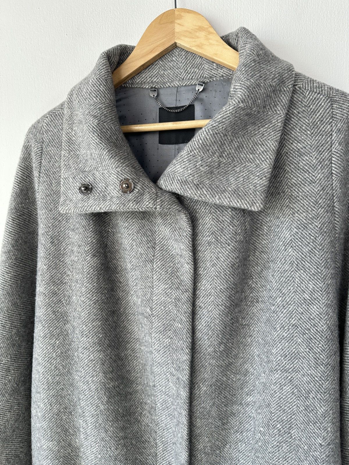 Weekend Max Mara Weekend Max Mara Italy Wool Gray Snap Button Coat size US 10 Size M / US 6-8 / IT 42-44 - 10 Thumbnail