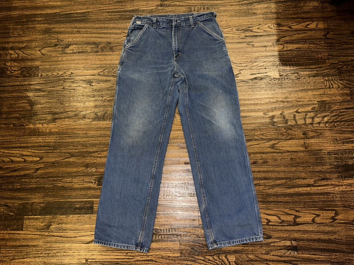 Carhartt × Carhartt Wip × Vintage Carhartt Vintage Y2K Carpenter Baggy Denim Jeans Size 33X32 Size US 33 - 1 Thumbnail