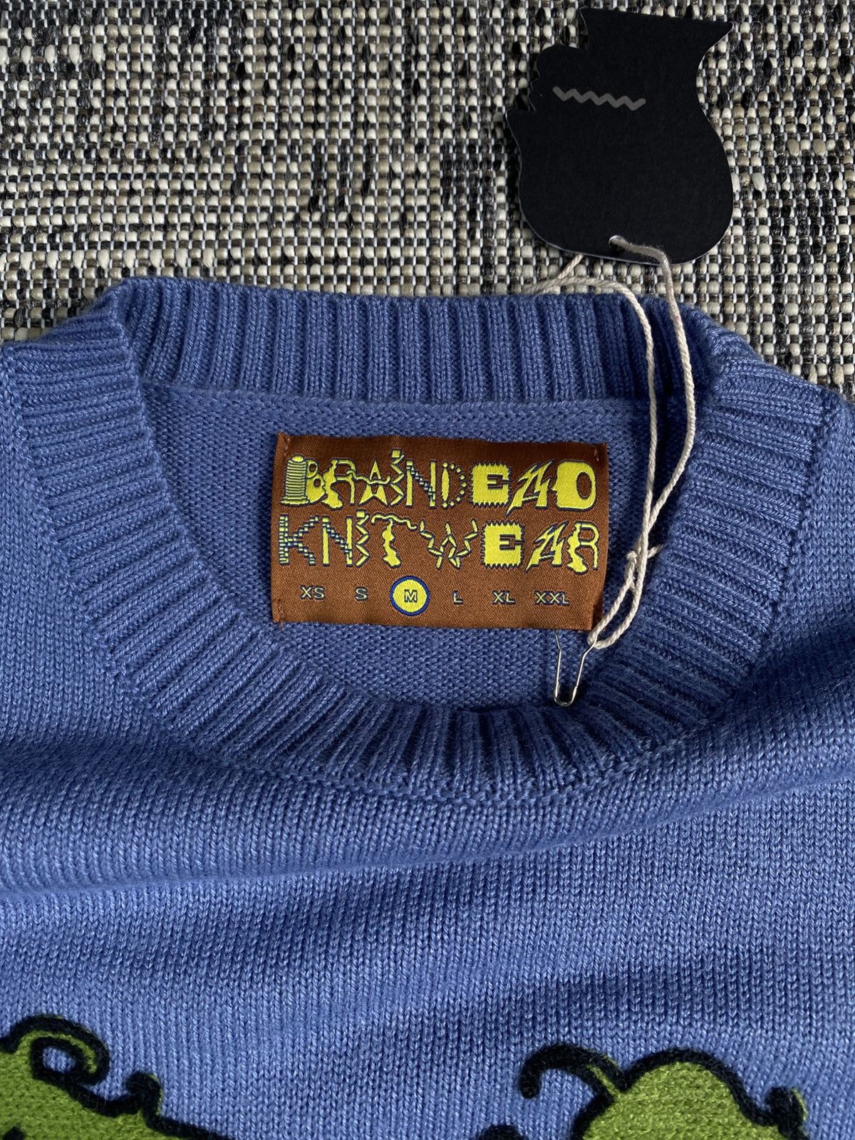 Brain Dead BRAIN DEAD CYBER BUNNY SWEATER-BLUE Size US M / EU 48-50 / 2 - 5 Thumbnail