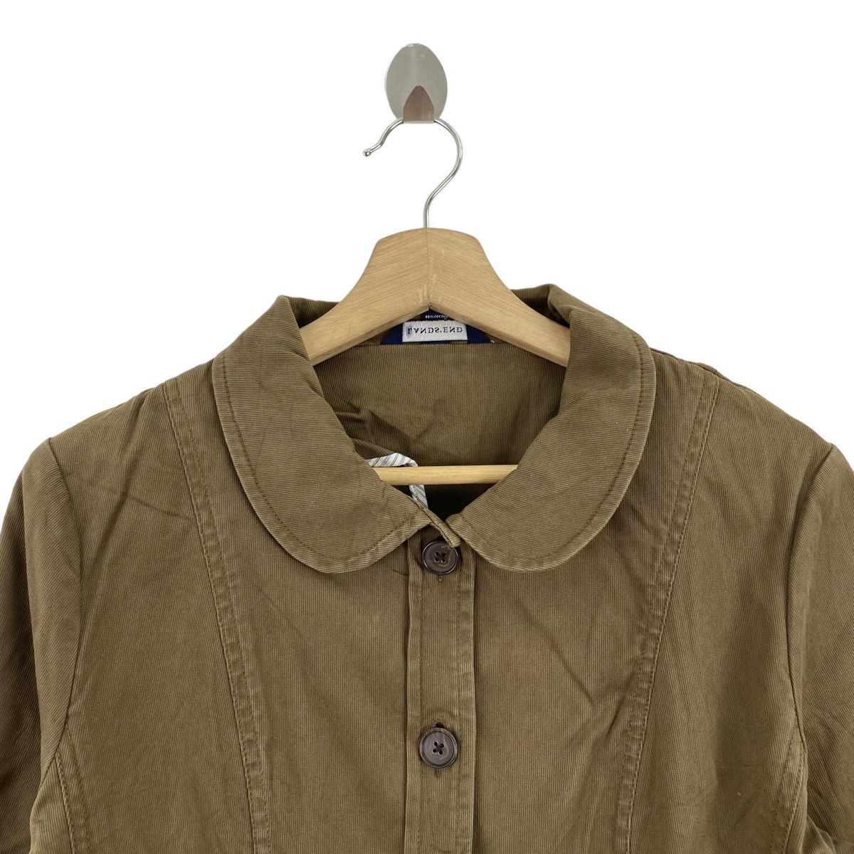 Lands' End LAND'S END Button Up Brown Denim Jeans Jacket Size M / US 6-8 / IT 42-44 - 2 Thumbnail