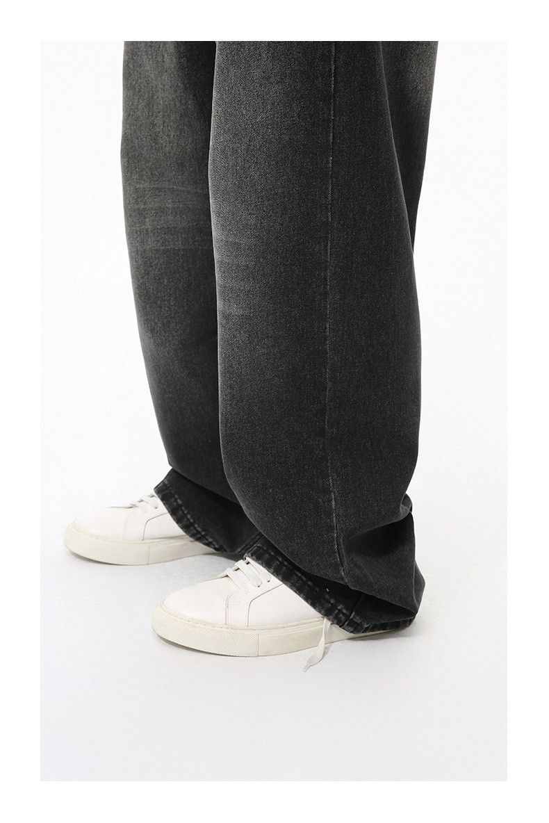 Japanese Brand × Jean Vintage Washed Lightning Pattern Wide Leg Loose Jeans Size US 32 / EU 48 - 4 Thumbnail