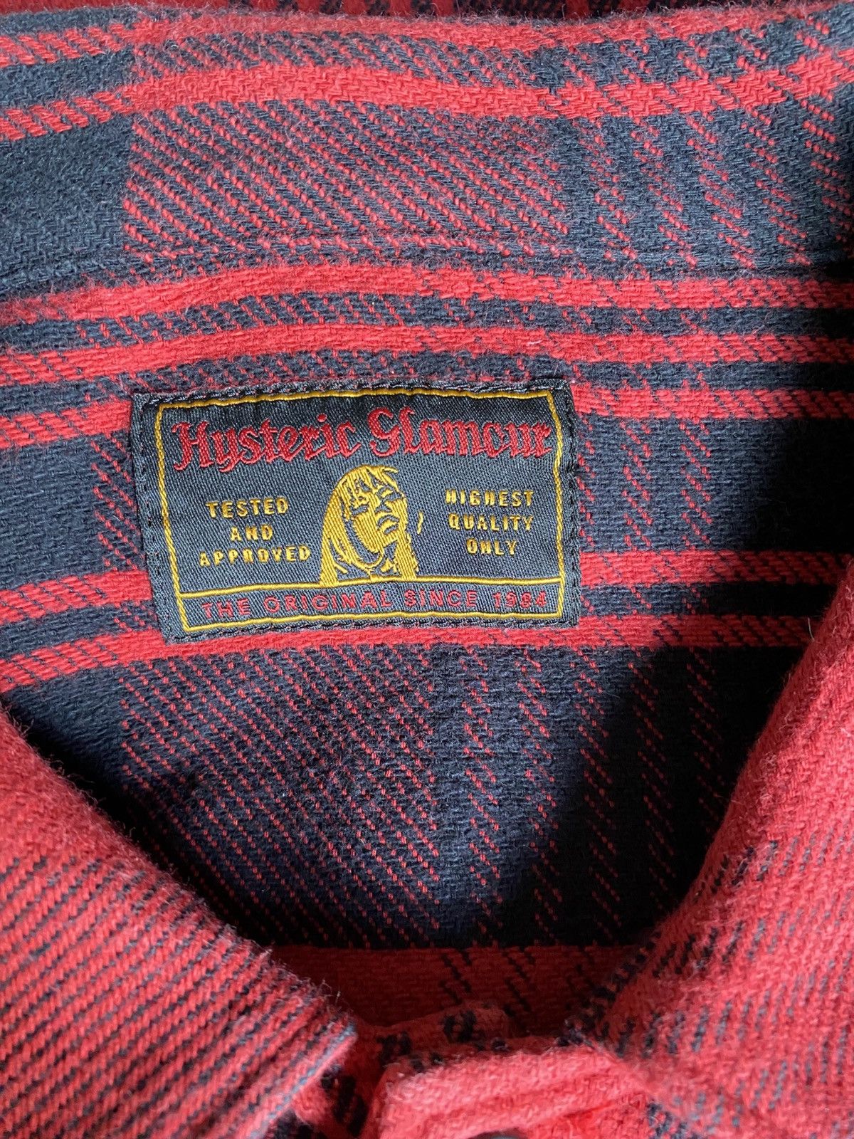 Hysteric Glamour Hysteric Slamom Red Plaid Cozy Shirt Size US L / EU 52-54 / 3 - 3 Thumbnail