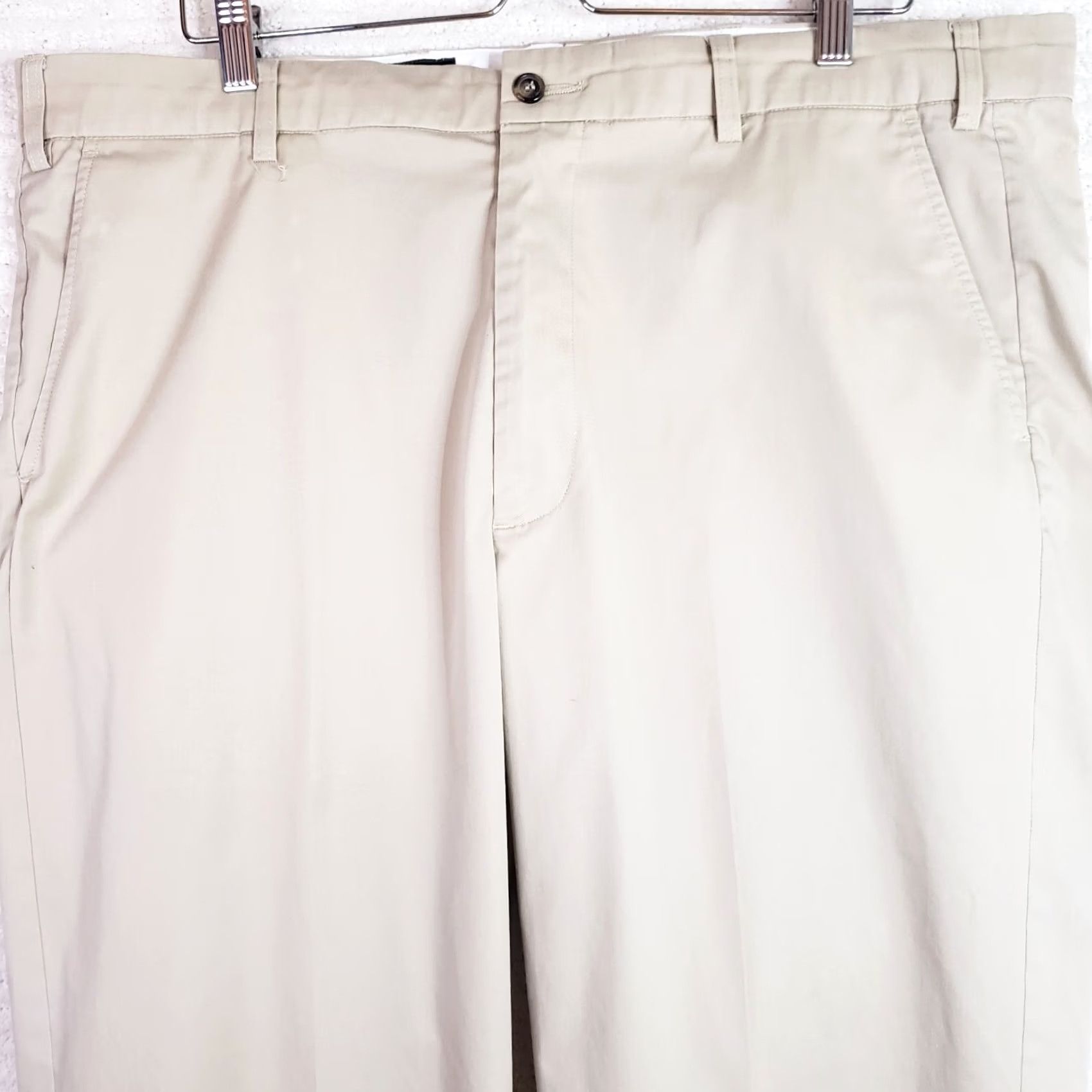 Orvis Orvis Mens Khaki Pants Beig Flat Front 39 Altered Regular Waist Zip Button Pants Size US 39 - 3 Thumbnail