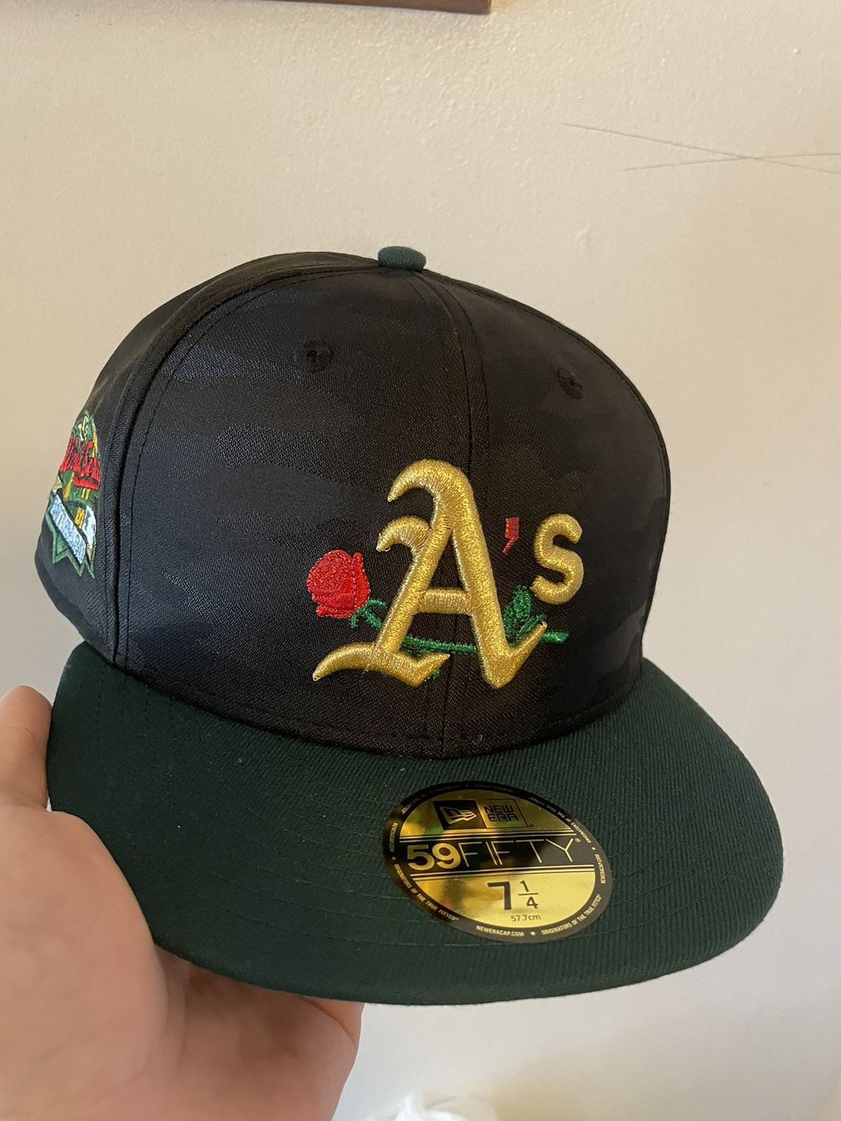 image of Myfitteds Oakland Athletics Battle Of The Bay Patch Size in Black, Men's