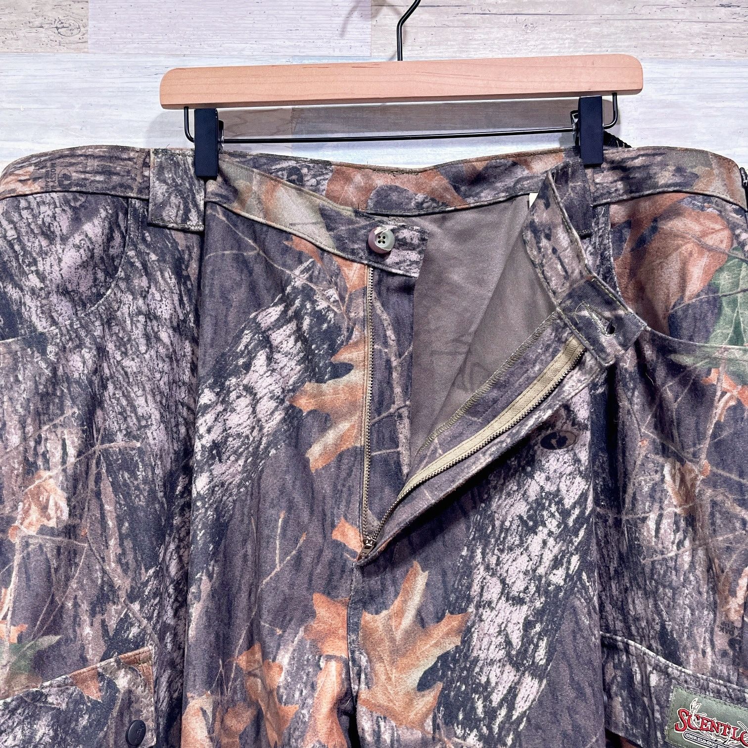 Cabelas Scentlok Mossy Oak Break Up Fleece Hunting Pants Brown 3XL Size US 44 / EU 60 - 3 Thumbnail