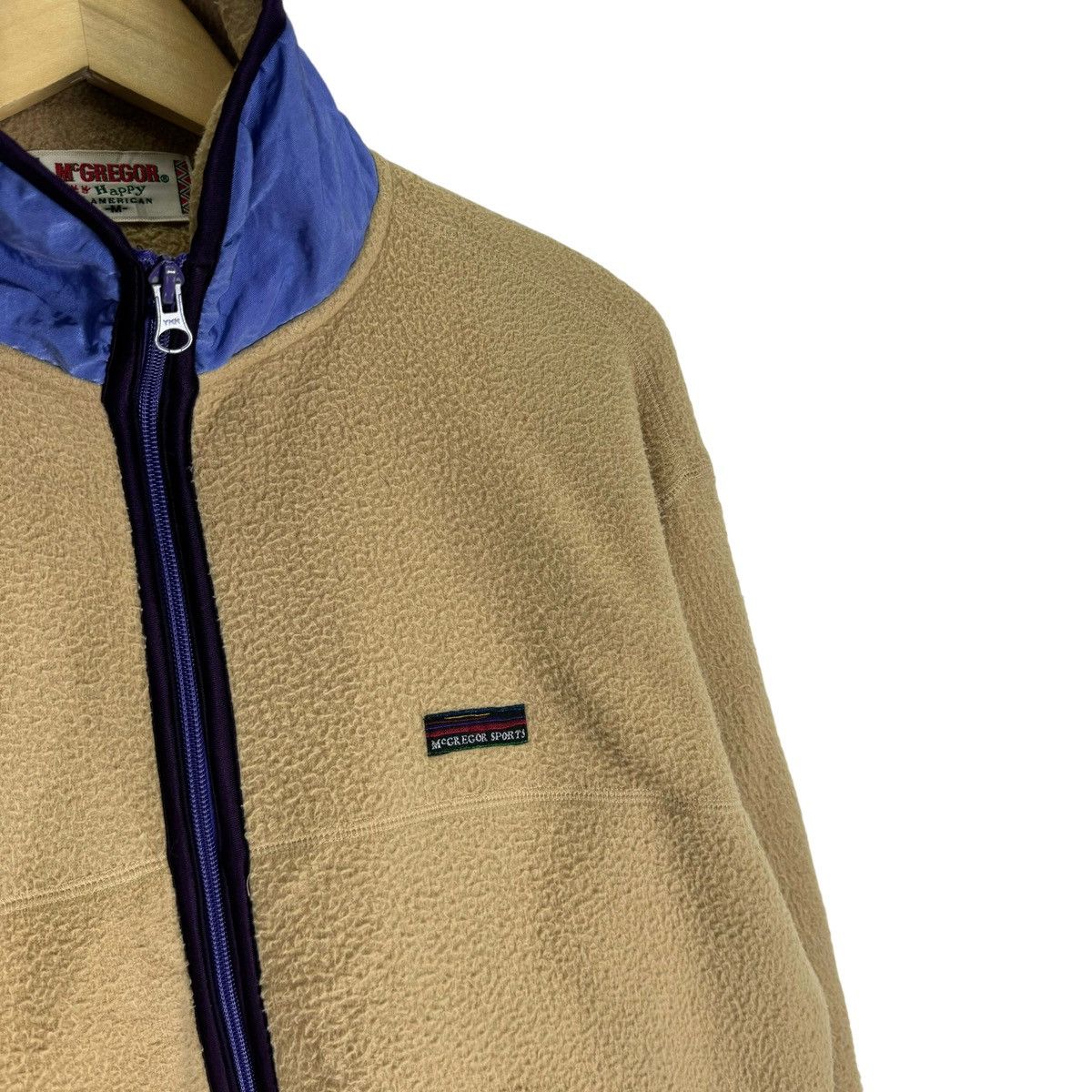 McGregor × Vintage ⚡️90s MCGREGOR FLEECE AMERICAN ZIPPER JACKET Size M / US 6-8 / IT 42-44 - 4 Thumbnail