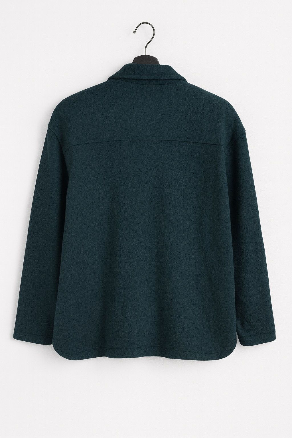 Japanese Brand Vintage CINAMON Wool Blend Jacket Teal Green Button-Up Coat Size M / US 6-8 / IT 42-44 - 2 Thumbnail