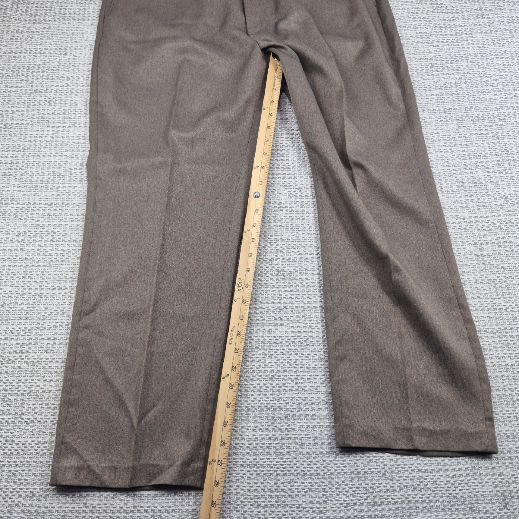 Levi's VINTAGE Levi's Action Slacks Pants Mens 38x28 Brown Flat Front Dress Trousers Dress Pants Mens Brown Solid 90s Retro Classics Pants Men Size US 38 / EU 54 - 5 Thumbnail
