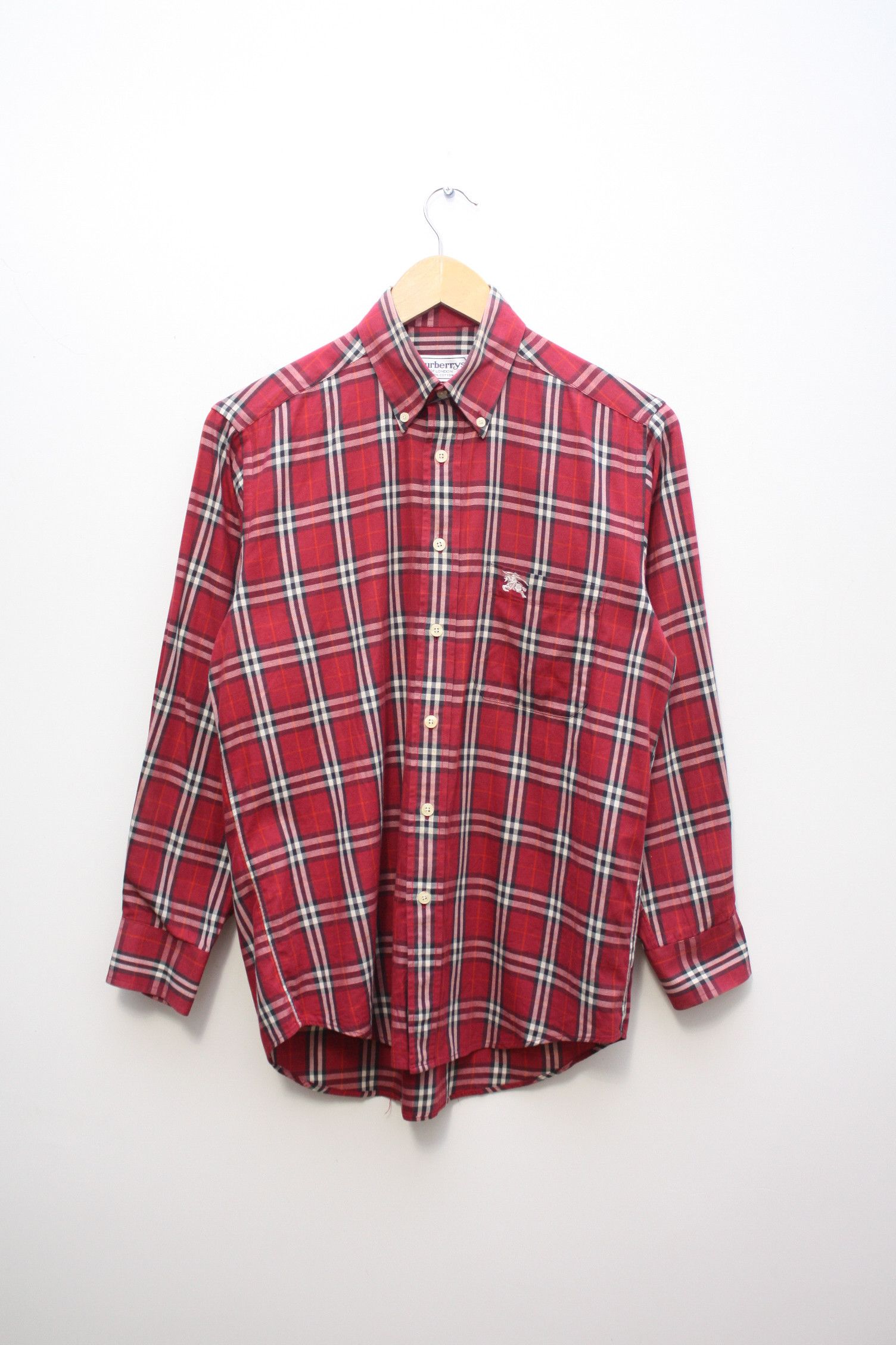 Burberry Burberry's Vintage Checkered Red L/S Shirt Small Size US S / EU 44-46 / 1 - 2 Thumbnail