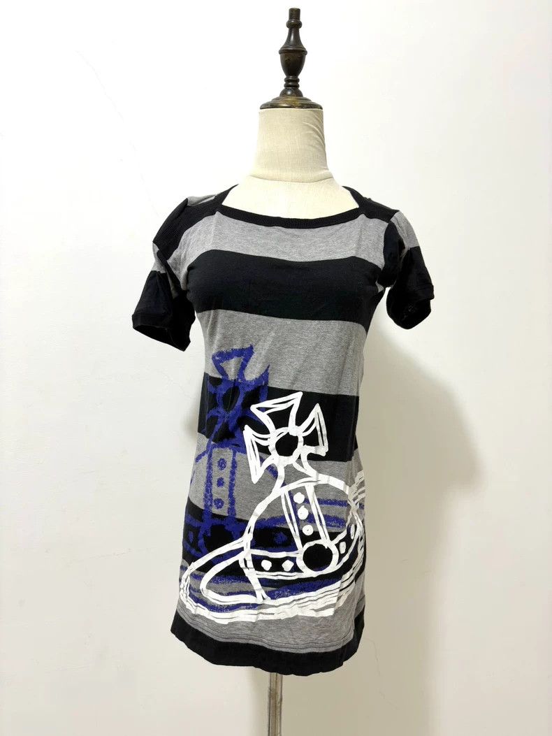 Vivienne Westwood Vivienne Westwood size1 Striped Saturn short-sleeved T-shir Size M / US 6-8 / IT 42-44 - 2 Thumbnail