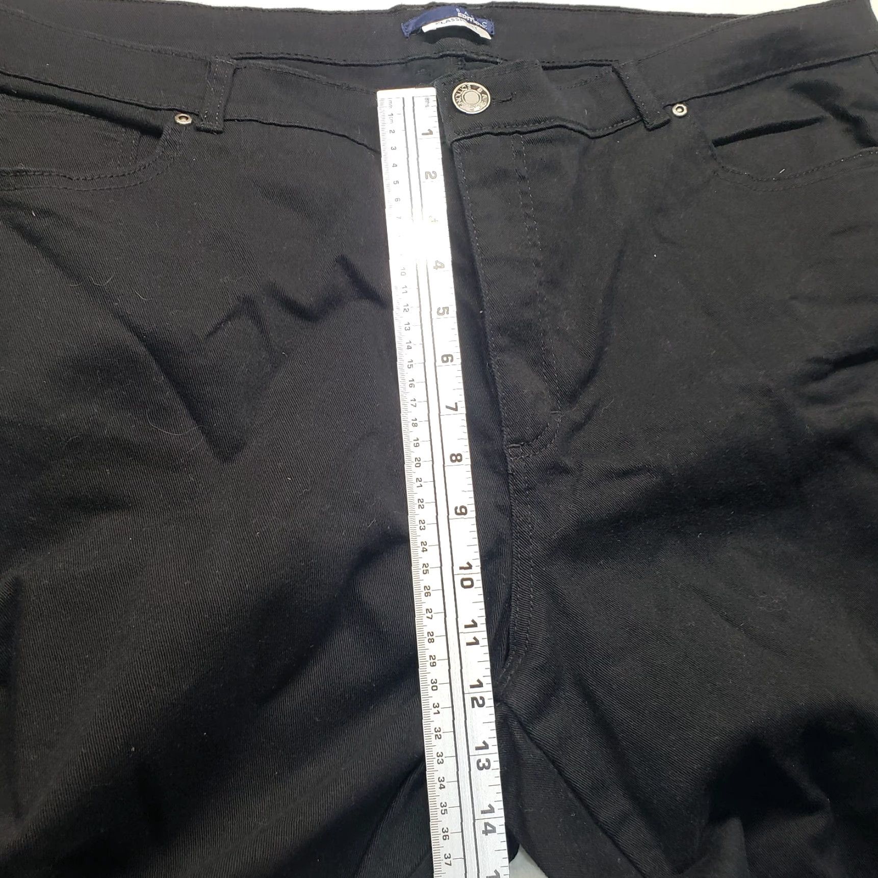 Basic Editions VINTAGE Basic Editions Women Pants Women's Straight Leg Pants 26W Black Cotton Casual Business Size 26" / US 2 / IT 38 - 6 Thumbnail
