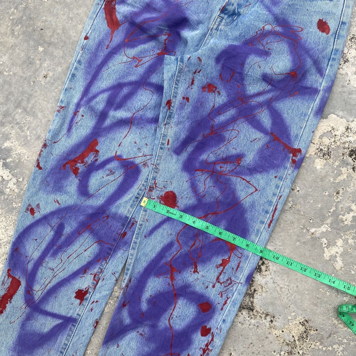 If Six Was Nine De Ondo Seoul city paint splatter denim jeans CDG Size US 28 / EU 44 - 13 Thumbnail