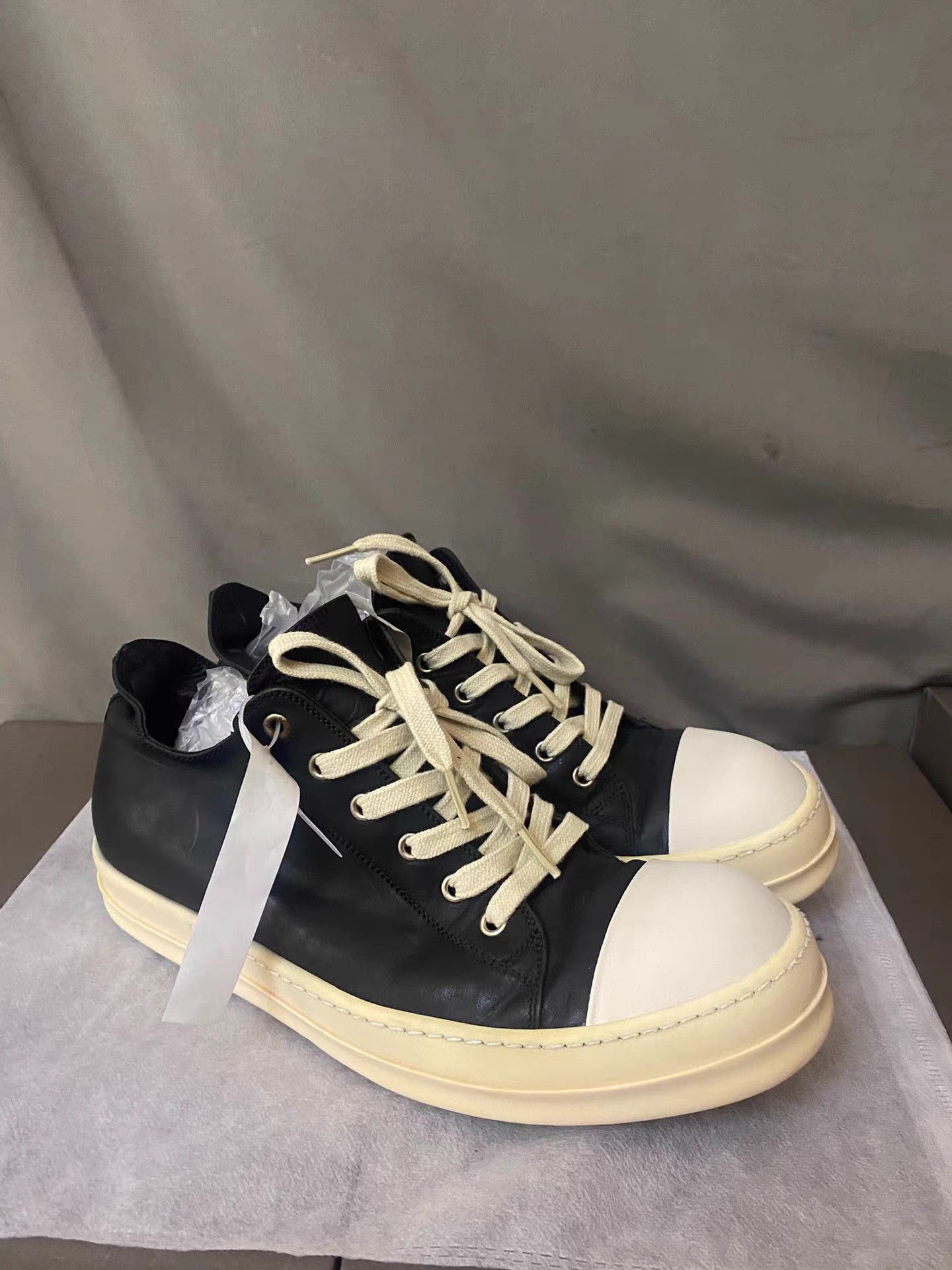 Rick Owens Rick Owens Main Line Low-Top Leather Turbo Cyclops Size US 10 / EU 43 - 3 Thumbnail