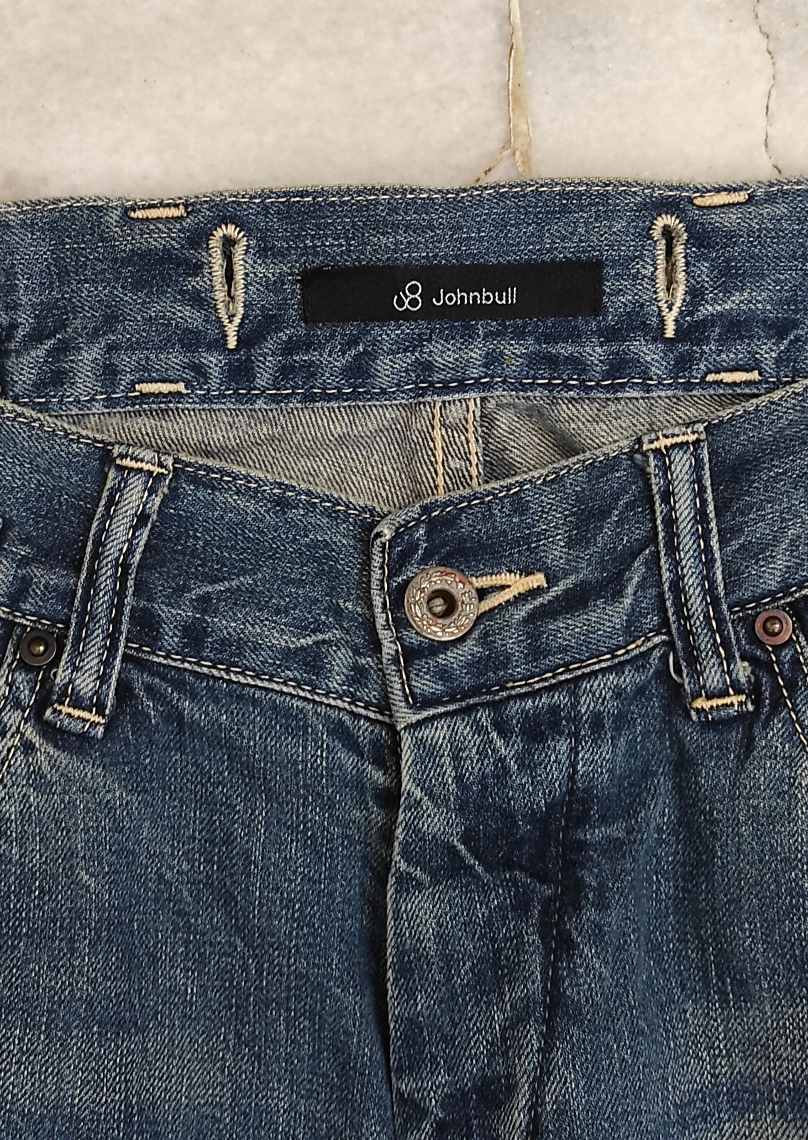Japanese Brand × Johnbull × Vintage Selvedge jeans with buckle back and side tool's pocket Size US 33 - 7 Thumbnail